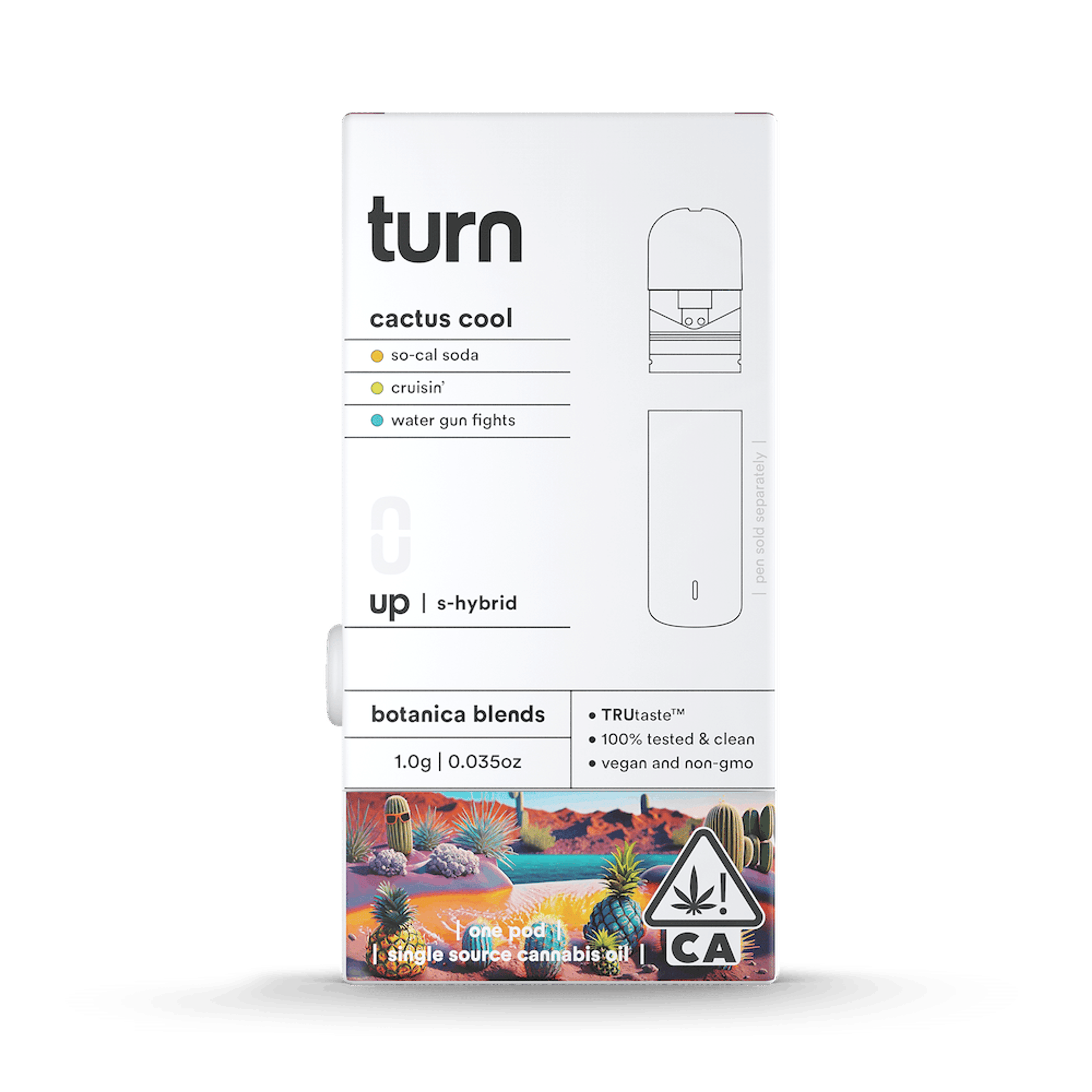cactus cool | botanica blends | up | 1g pod - Turn - - $25.21 - Vapes