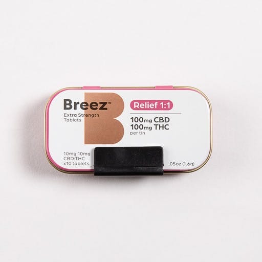 Breez: Extra Strength Relief 1:1 1000mg 50-Pack