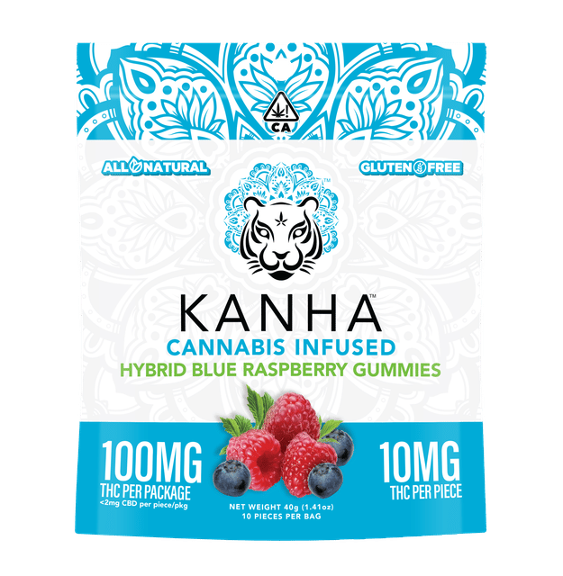 KANHA — Blue Raspberry - 100mg Gummies