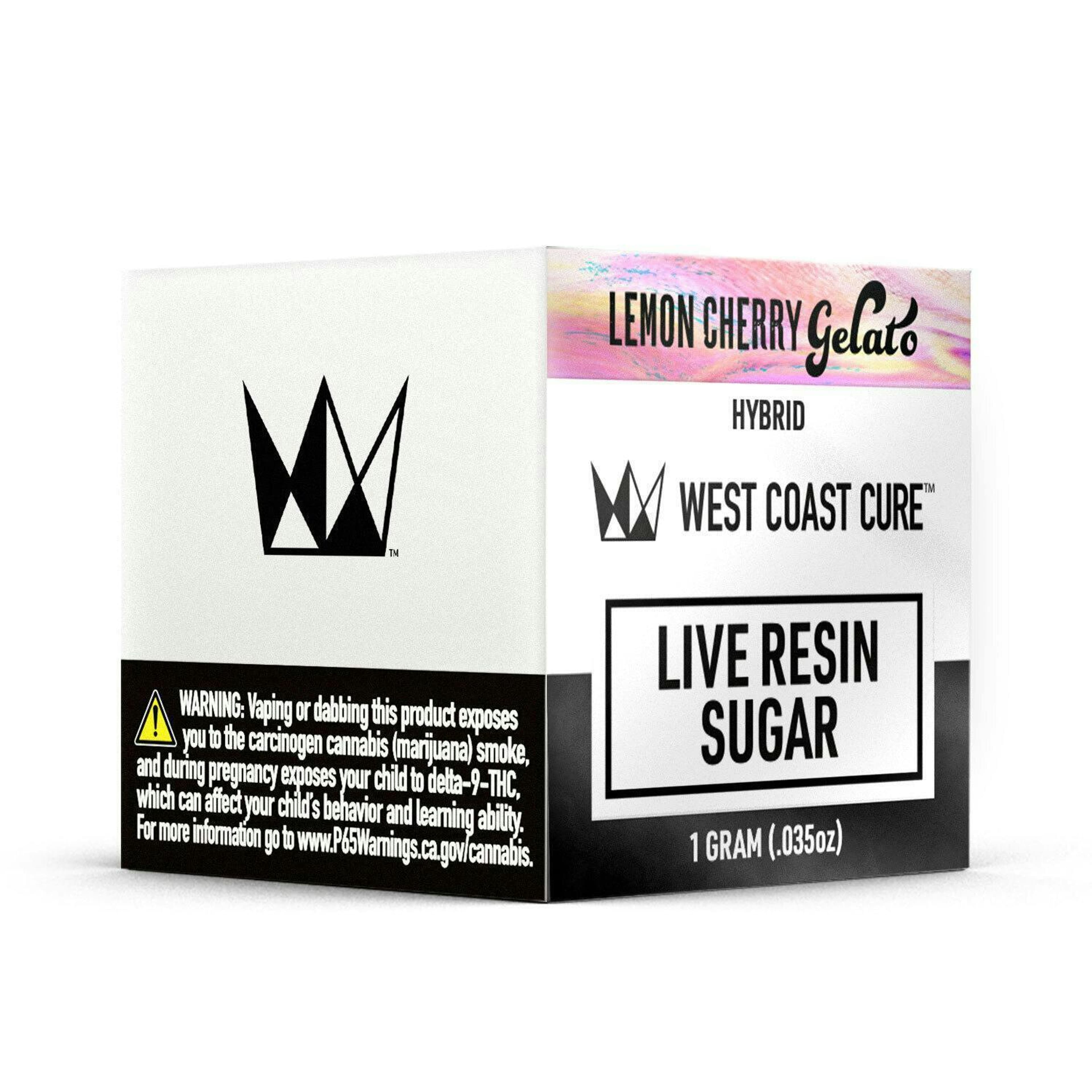 Lemon Cherry Gelato Live Resin Sugar 1g - West Coast Cure - - $18 - Concentrates