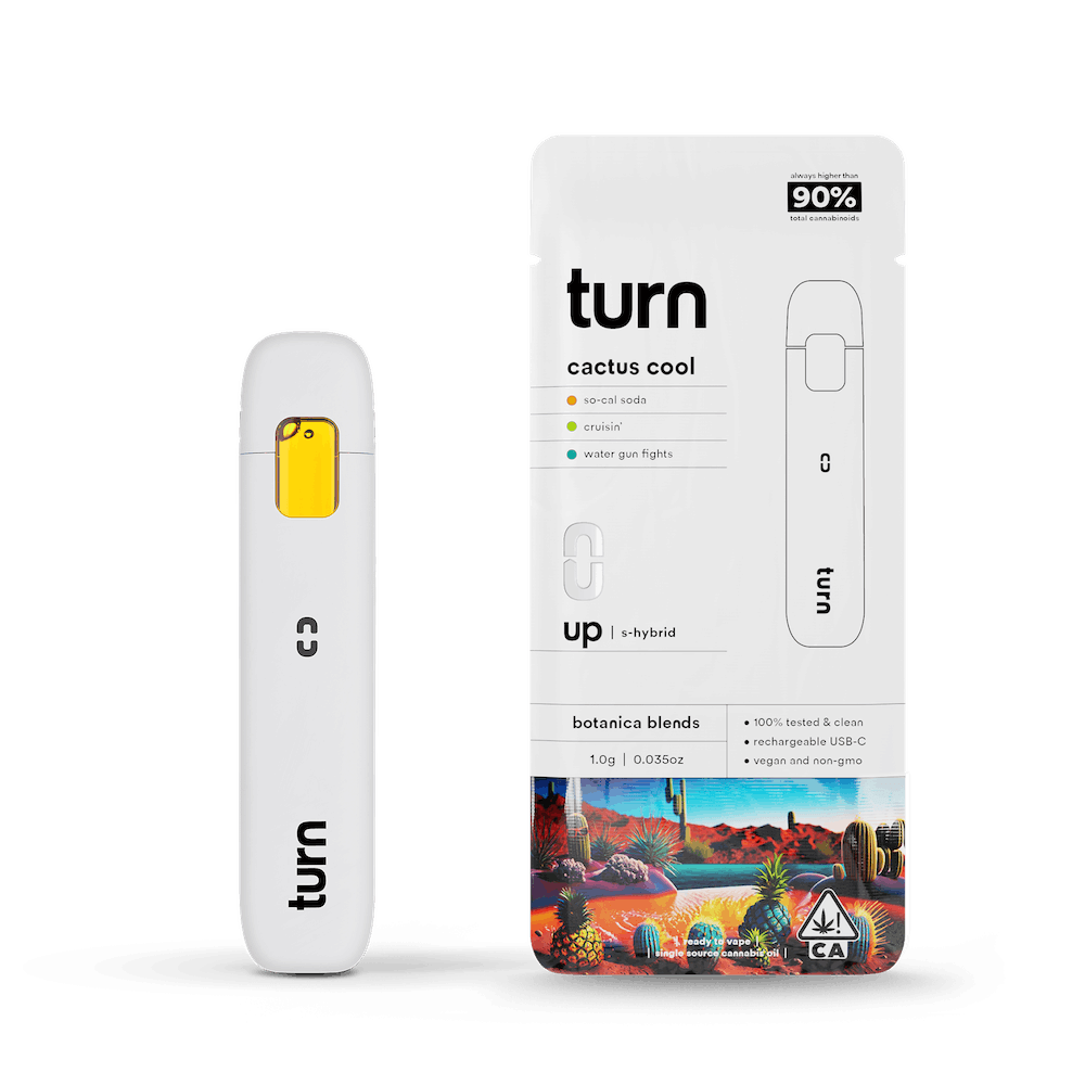 Turn - Cactus Cool - Botanical Blend Disposable - 1g - Turn - Cactus Cool - $26.99 - Disposable Vapes