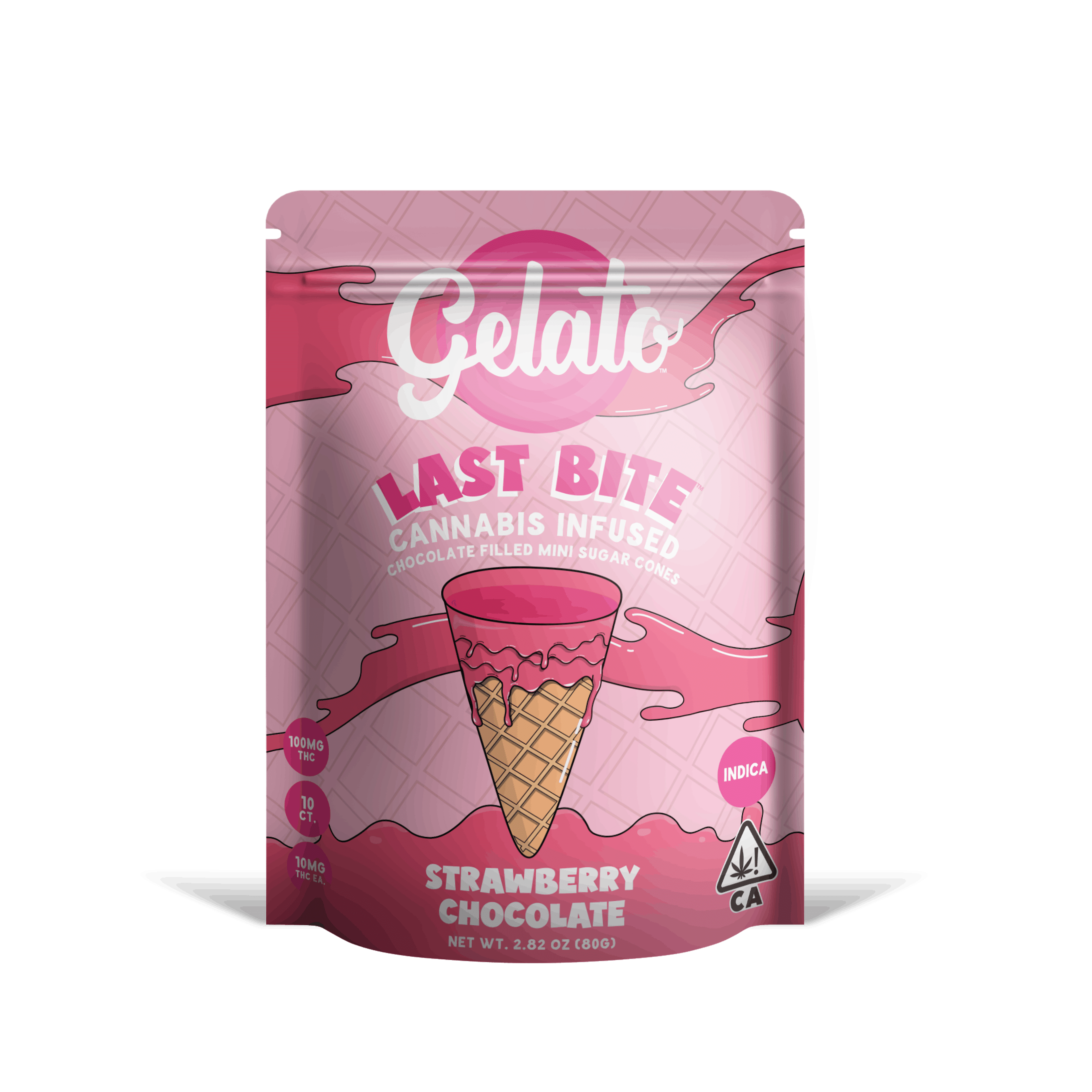 STRAWBERRY CHOC. LAST BITE - GELATO CANNA CO. - - $15 - Edibles