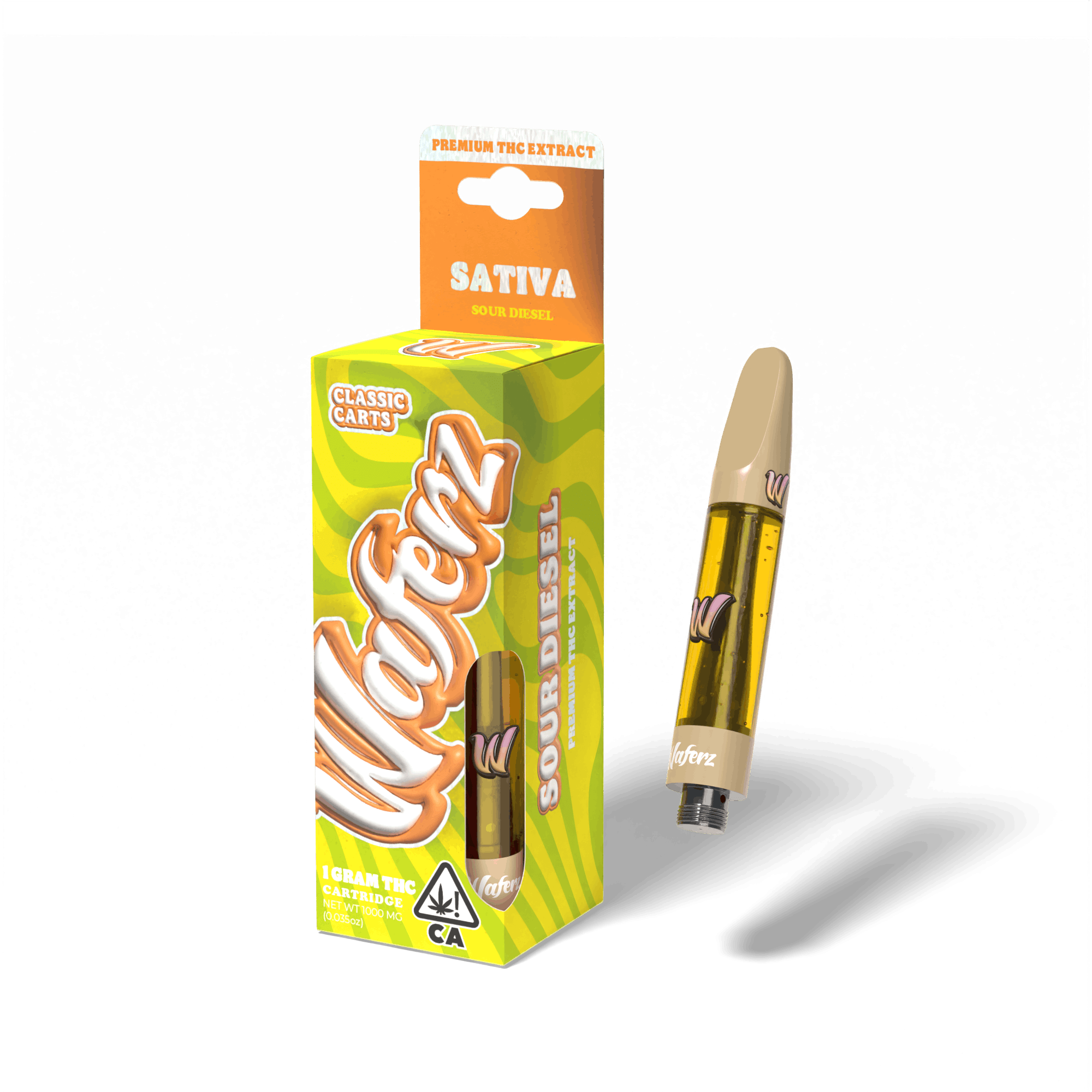 SOUR DIESEL 1G REFILL - WAFERZ -  - $12.90 - Vape Cartridge