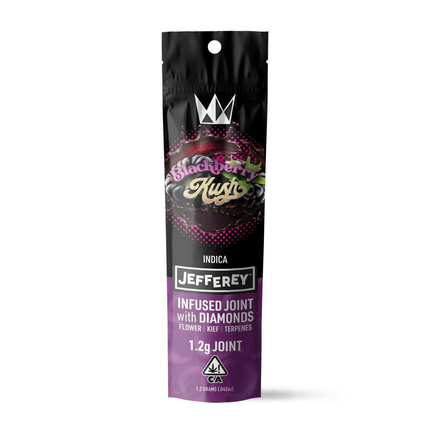 Blackberry Kush (I) - 1.2g Jefferey Infused Pre Roll - West Coast Cure - Blackberry Kush (I) - $13 - Pre-Rolls