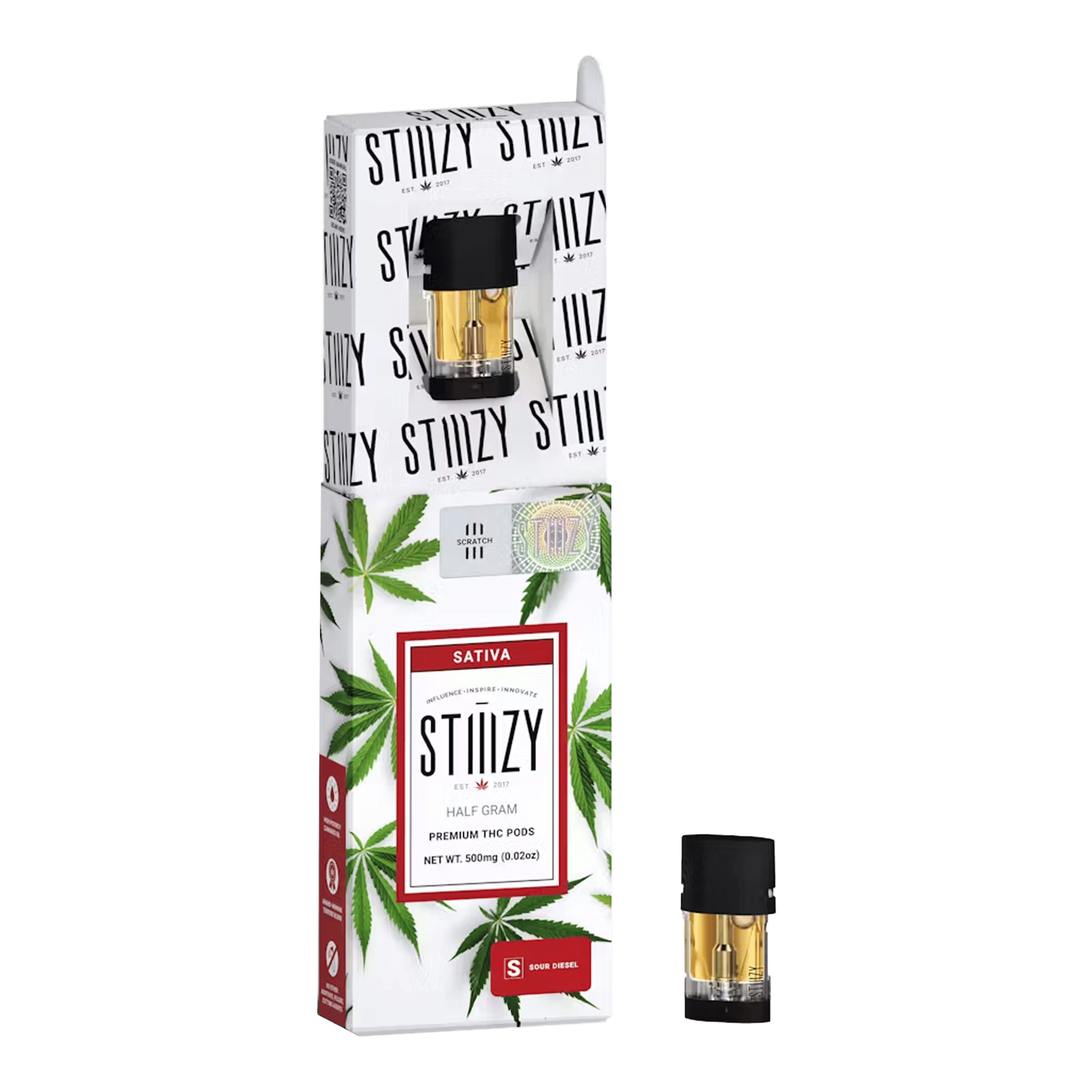 Sour Diesel - Premium Pod - STIIIZY - Half Gram - $11.99 - Pods (STIIIZY + PlugPlay + PAX + Left Coast)