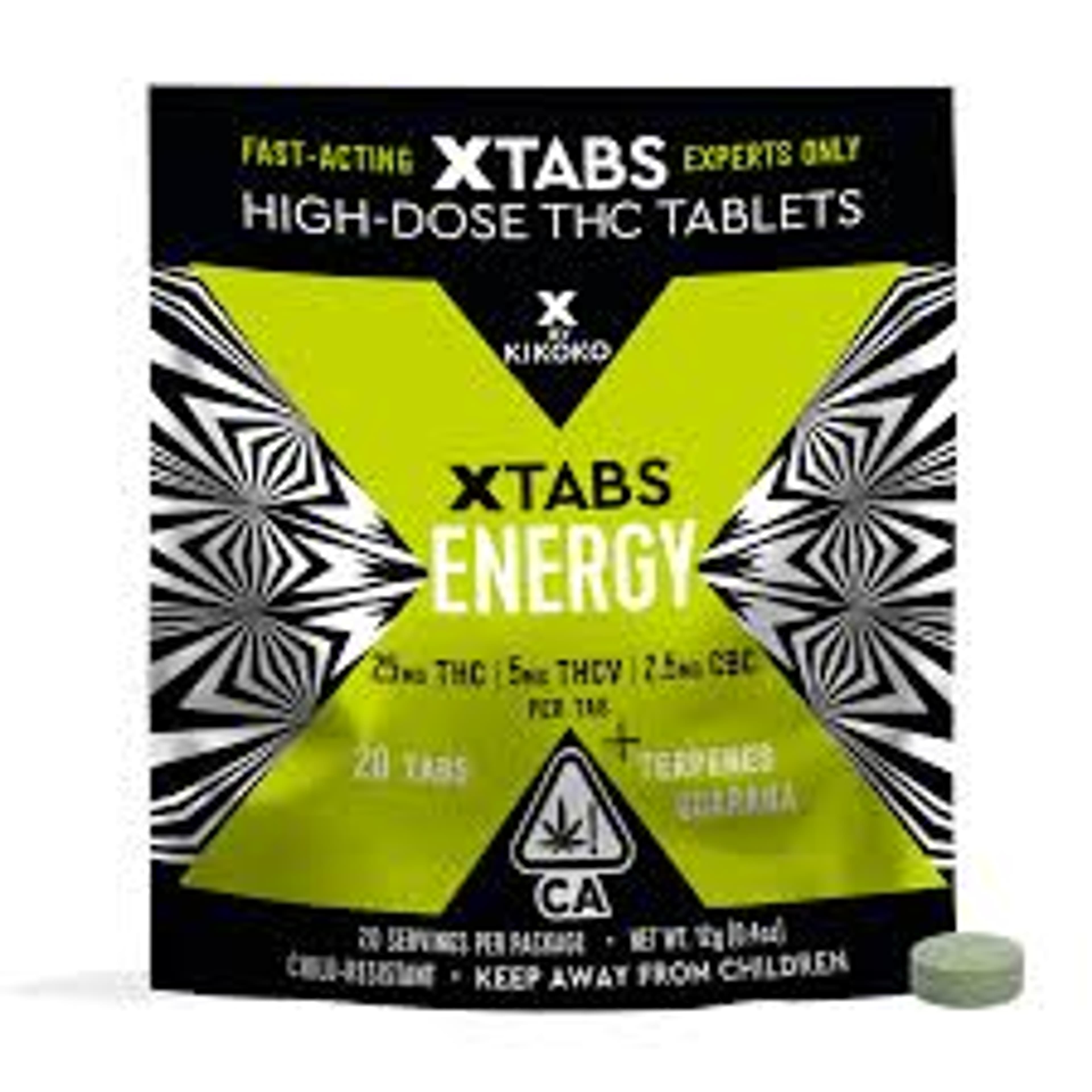 Energy 10:2:1 XTabs 20 Pack THC:THCV:CBC - Kikoko - 20 Pack Sativa - $55 - Edibles