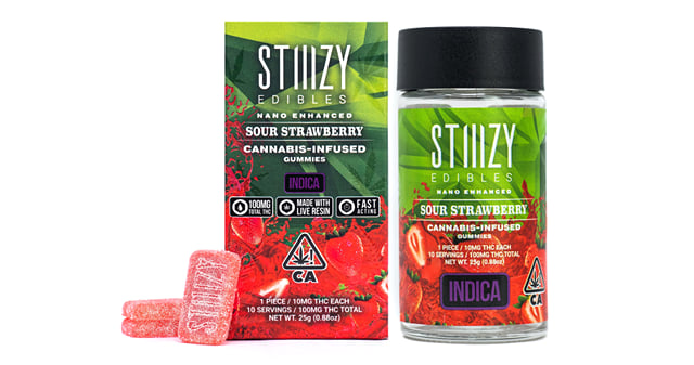 Sour Strawberry Gummies | 10pc | 100mg