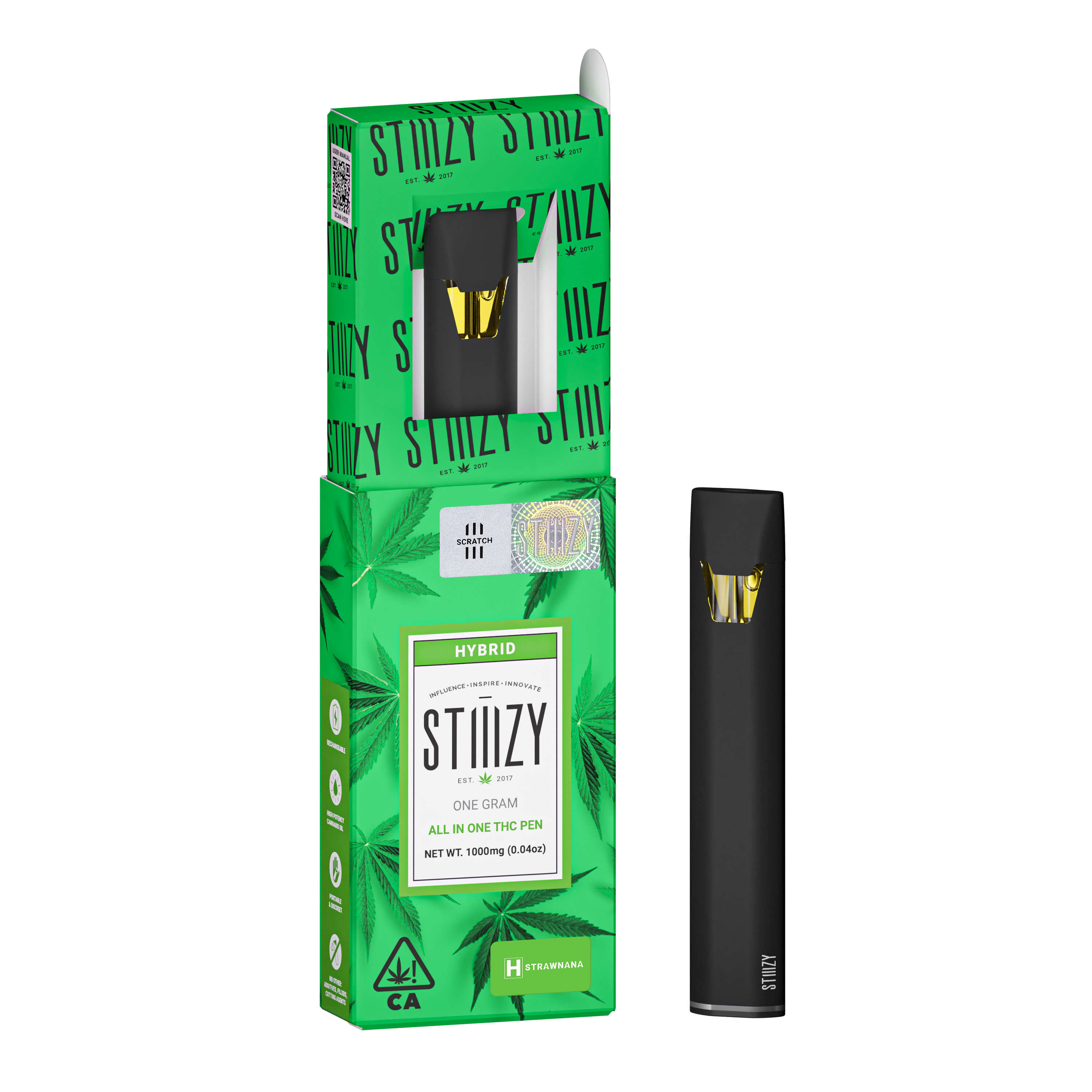 STIIIZY - AIO Strawnana Disposable 1g - Stiiizy - STIIIZY - AIO Strawnana Disposable 1g - $35 - Disposable