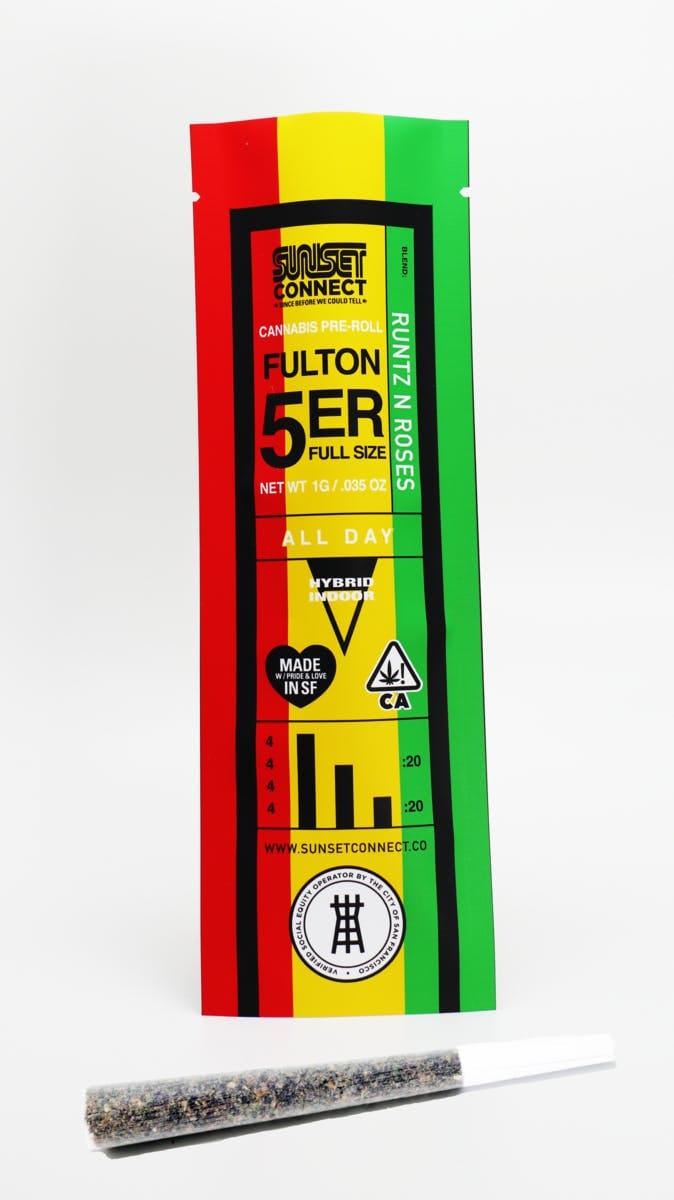 Pre-roll - Runtz N Roses - Sunset Connect - Full Gram - $8 - Pre-Roll