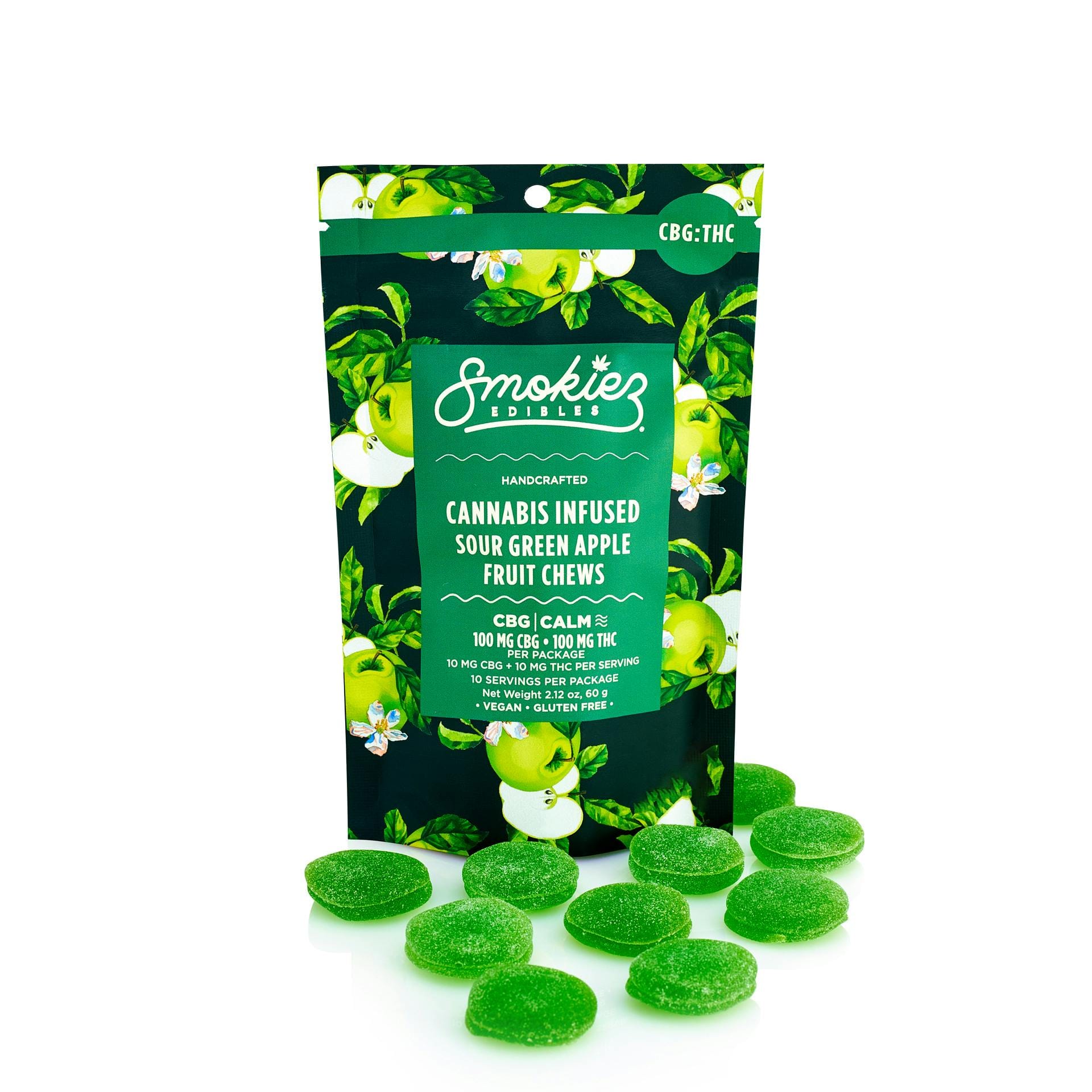 Smokiez Edibles — Sour Green Apple - :1 Fruit Chews