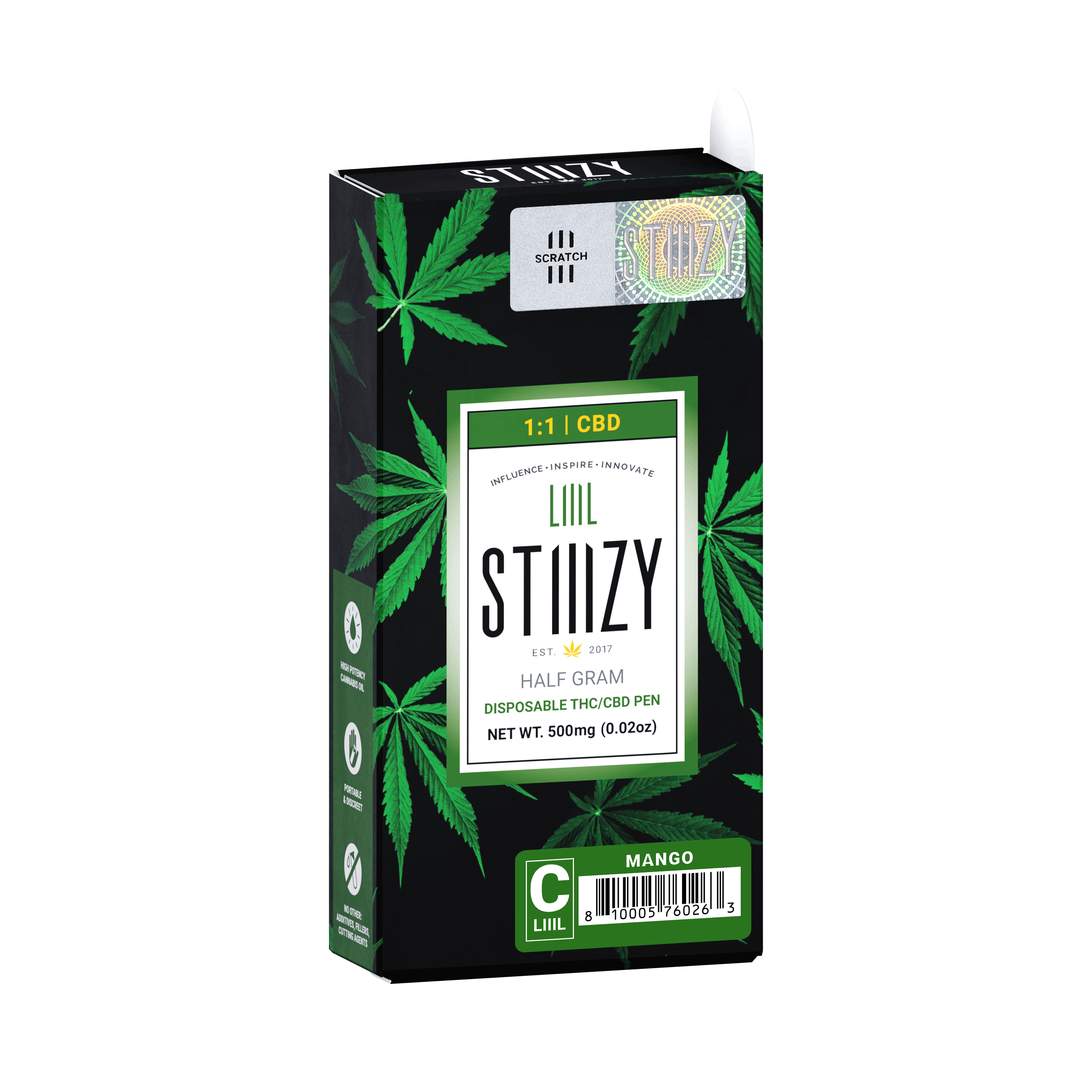 Mango 1:1 - LIIIL - STIIIZY - Half Gram - $12.99 - Disposable Vape (All-In-One, Battery Built-In)