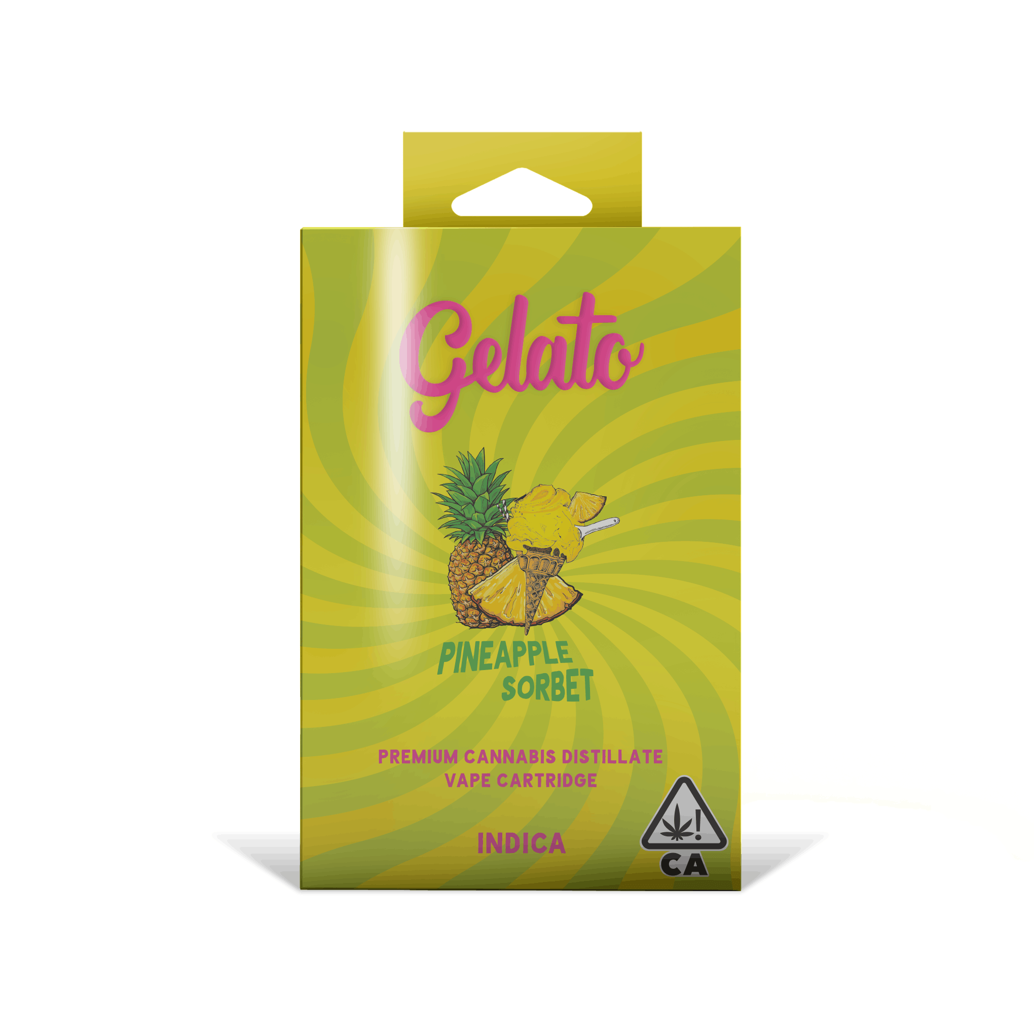 Gelato: Pineapple Sorbet Flavor