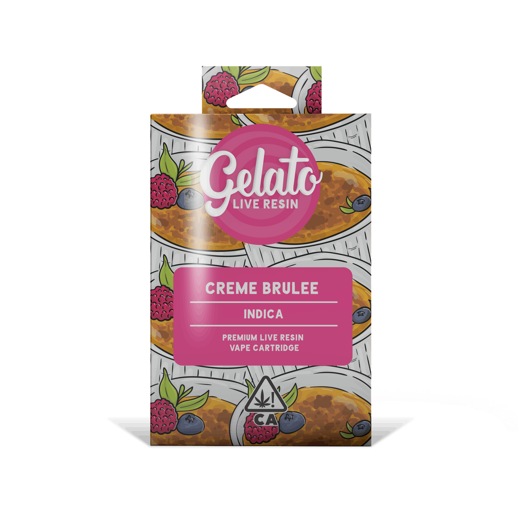 Gelato: Creme Brulee - 1g Live Resin Cart - Gelato -  - $39 - Standard Cartridges