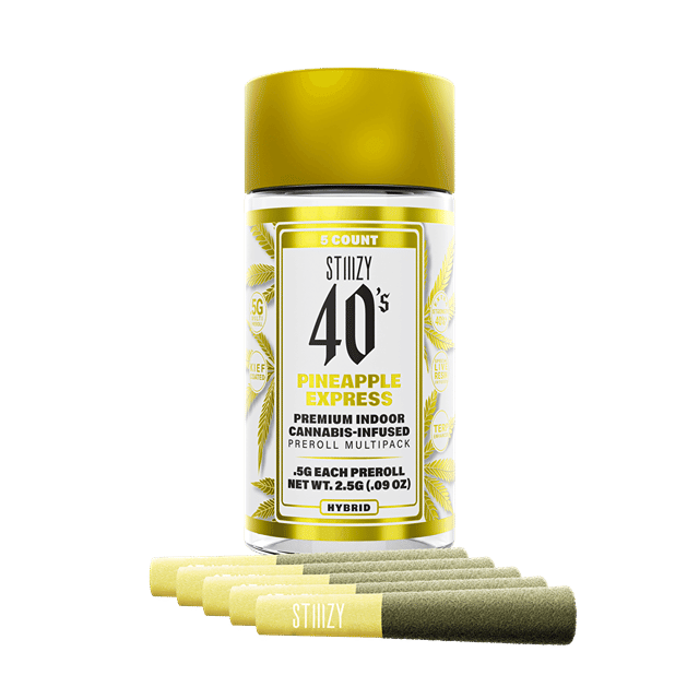 Stiiizy: Pineapple Express - .5G 40's Infused Preroll 5 Pack
