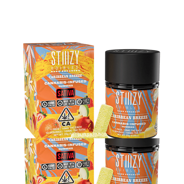 CARIBBEAN BREEZE STIIIZY EDIBLES - 100MG GUMMIES