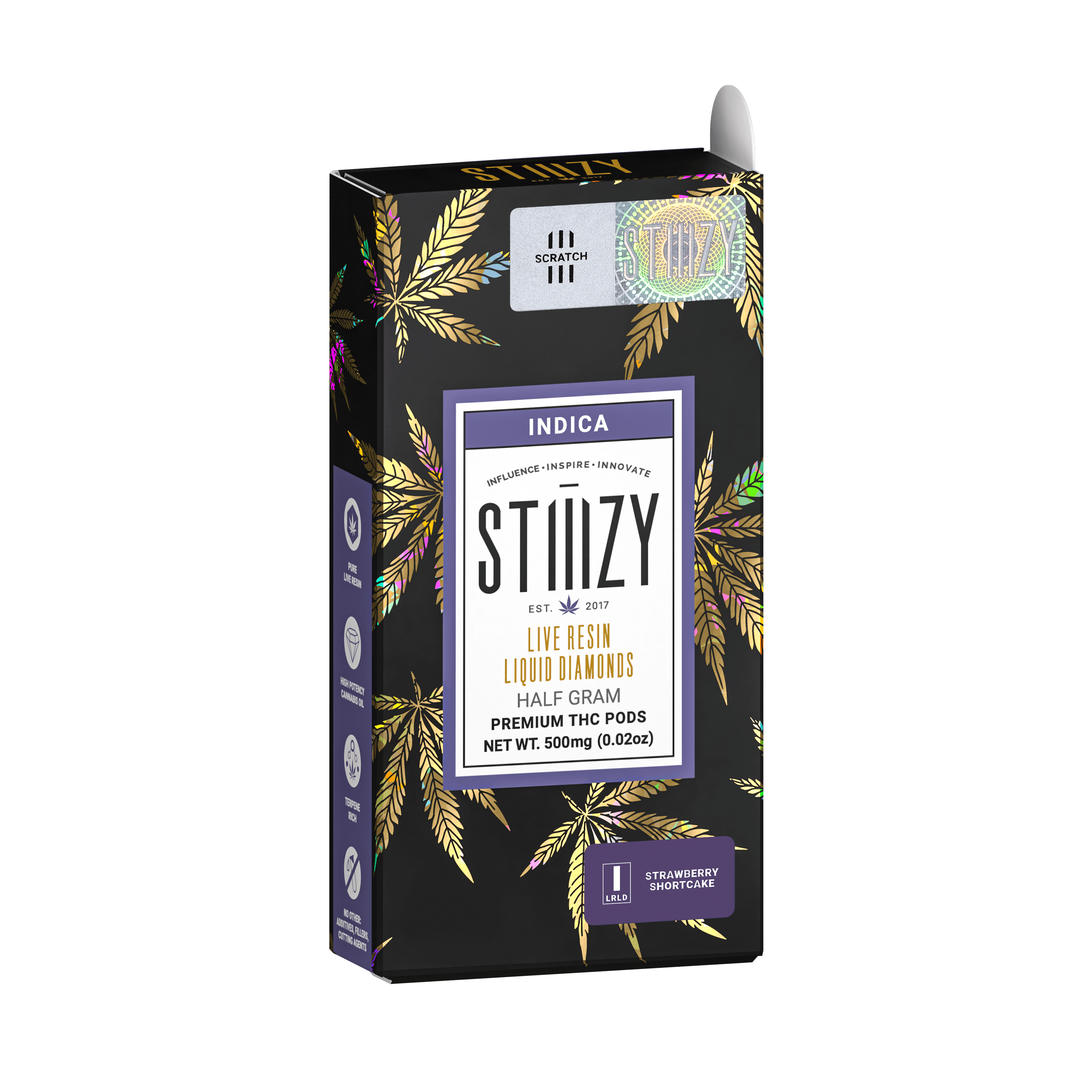 Strawberry Shortcake - Live Resin - Liquid Diamonds Pod - STIIIZY - Half Gram - $12.99 - Pods (STIIIZY + PlugPlay + PAX + Left Coast)