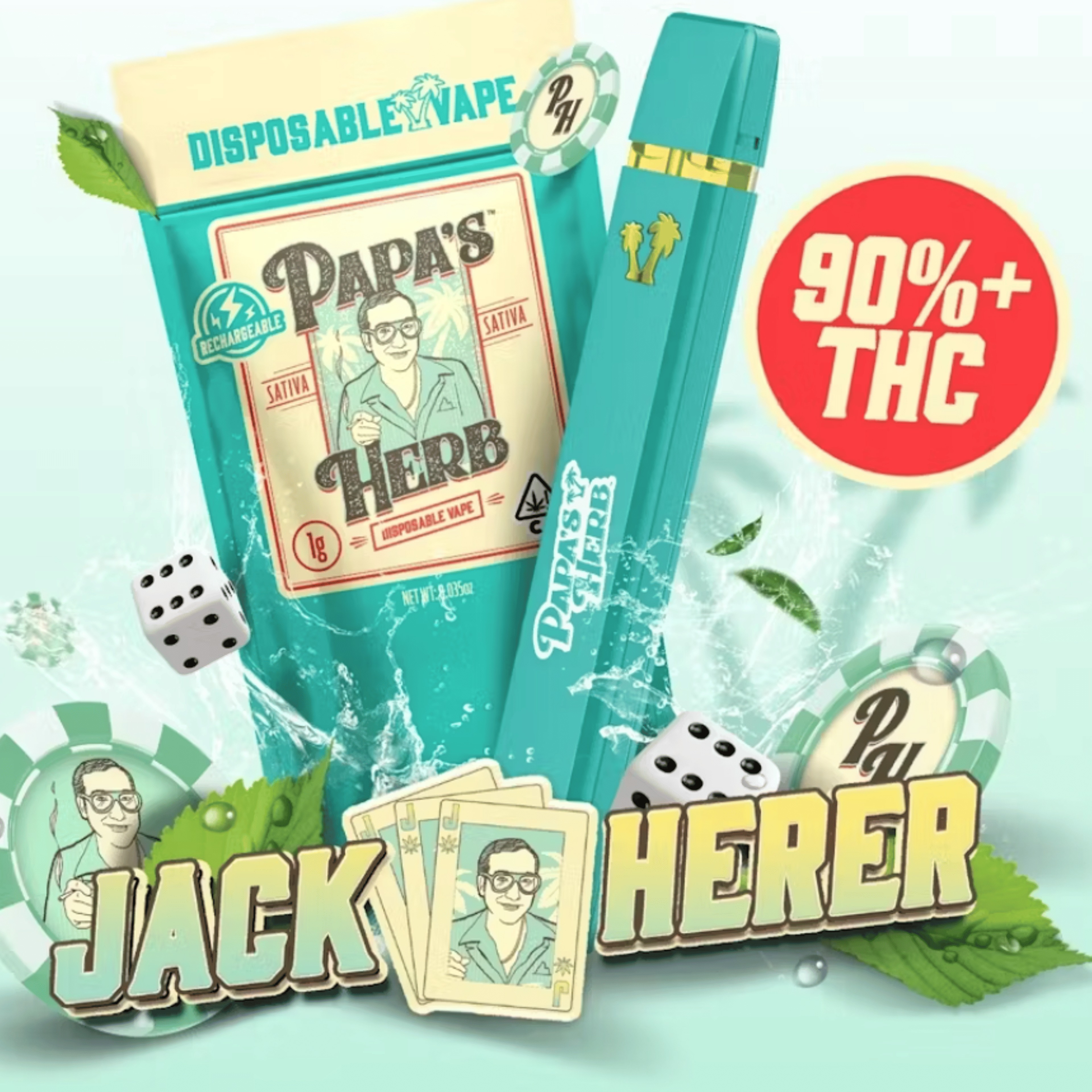 Jack Herer 1G All-in-One - Papa's Herb - - $18.97 - Cartridges