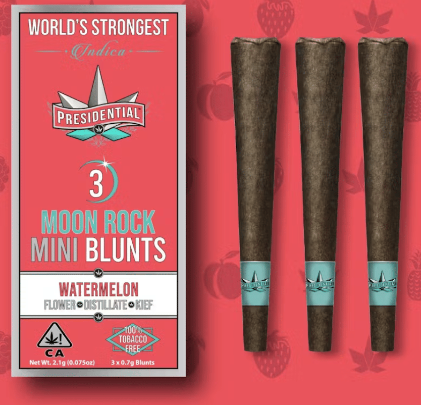 Watermelon Moonrock Mini Blunt 3Pk - Presidential -  - $20.62 - Pre-Rolls