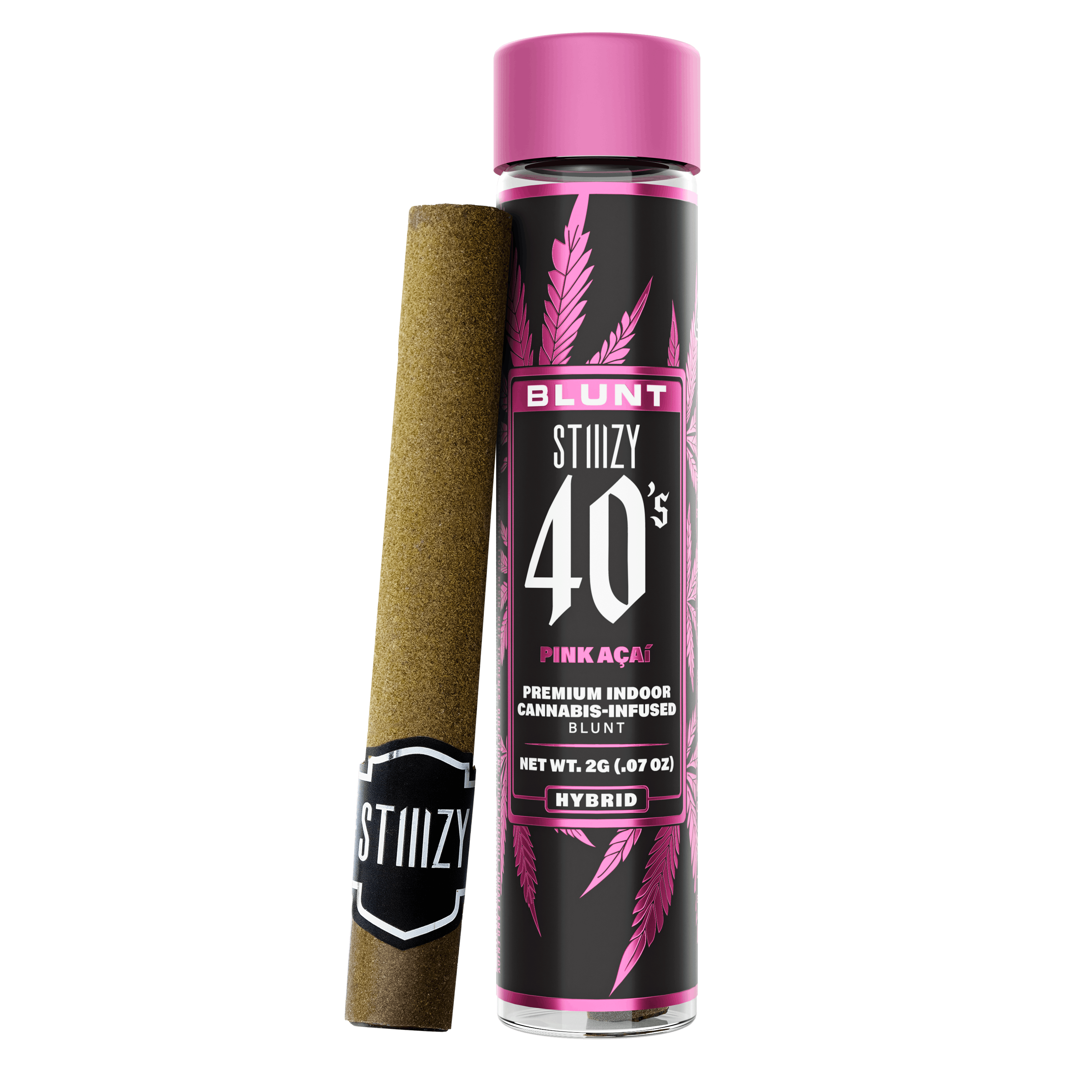 Pink Acai - 40's Blunt - STIIIZY - 2g (Single) - $33.99 - Infused Pre-Rolls