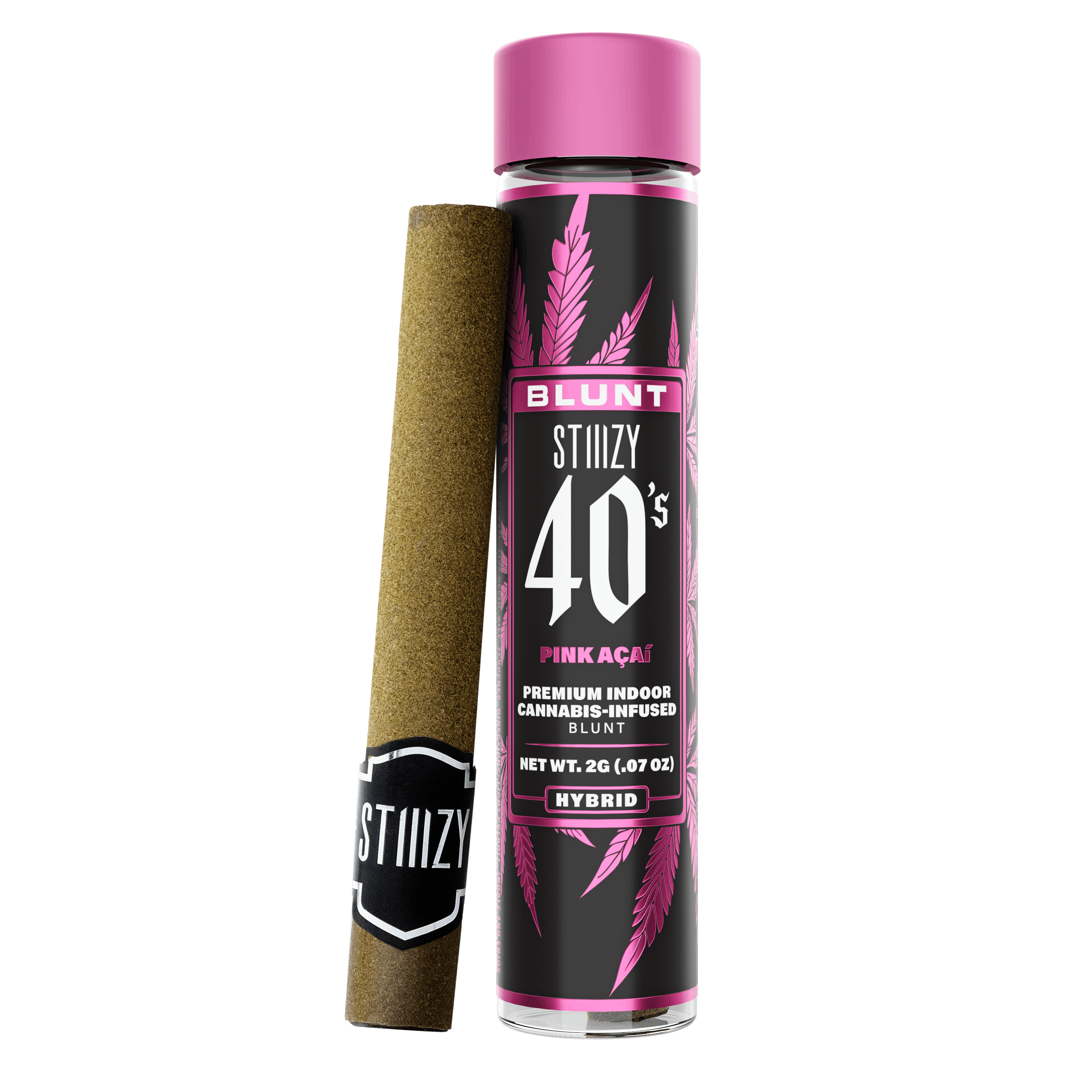 Pink Acai - 40's Blunt - STIIIZY - 2g (Single) - $33.99 - Infused Pre-Rolls