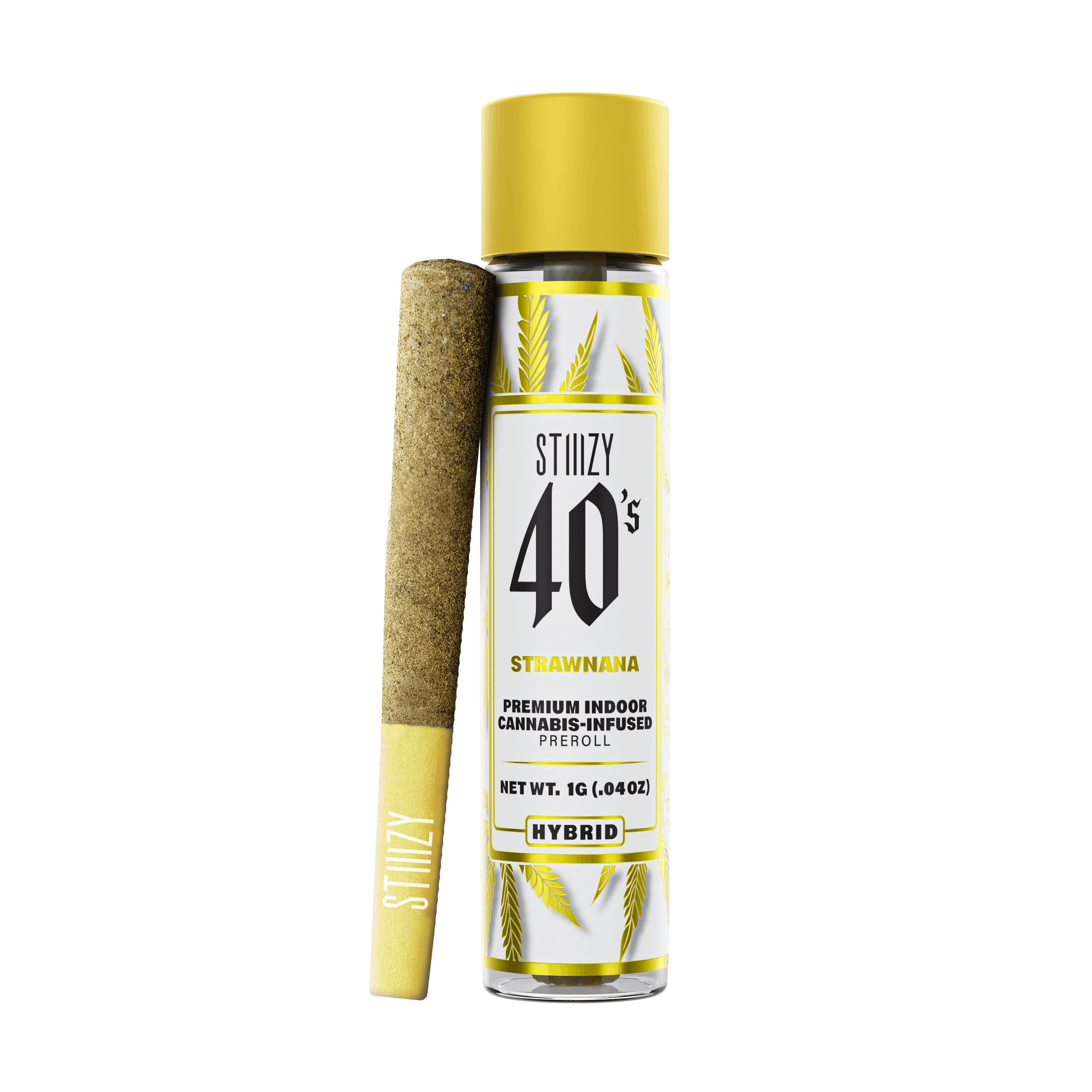 40's: Infused Preroll Strawnana - 1g - STIIIZY -  - $16 - Infused Pre-Rolls