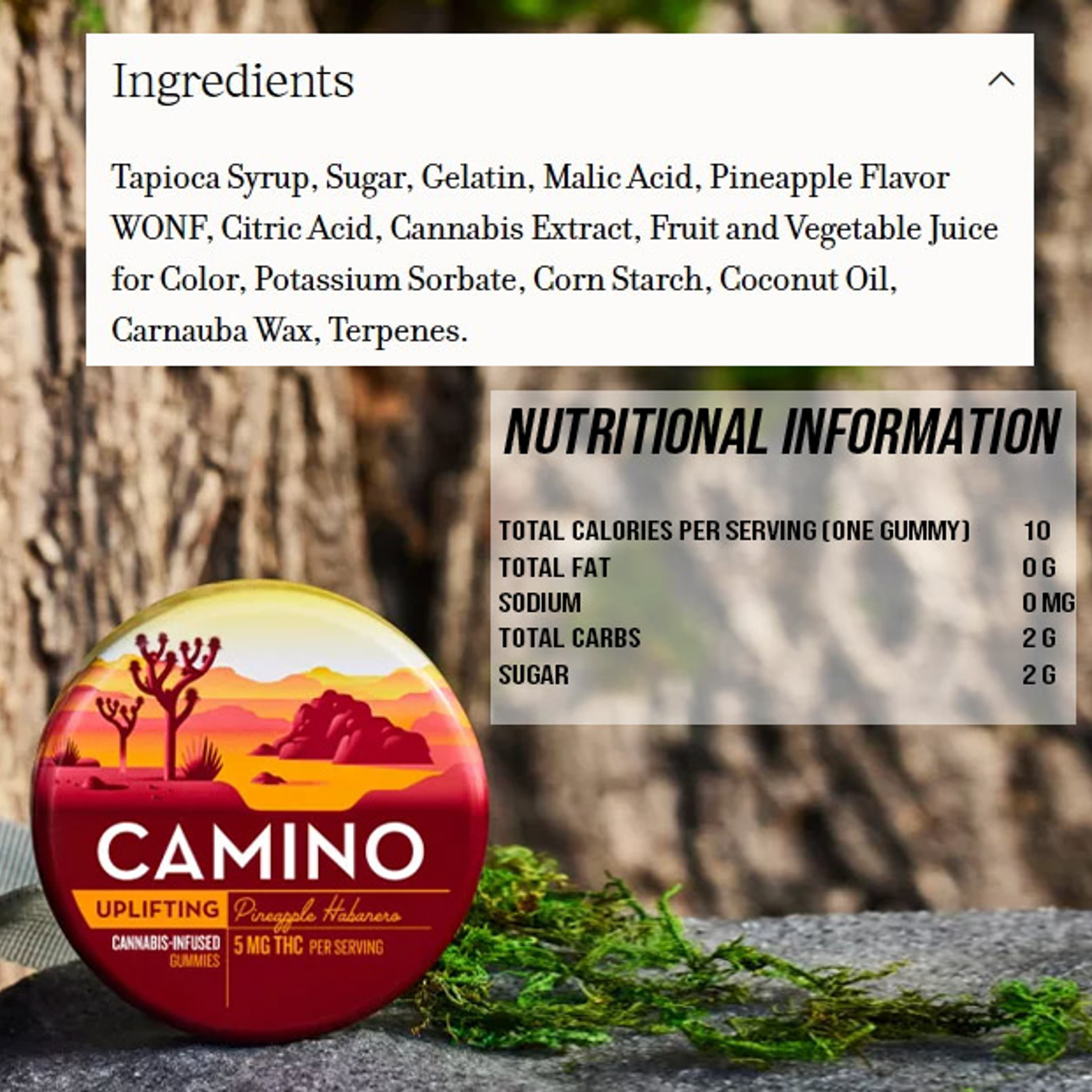 Camino - Pineapple Habanero 'Uplifting' Gummies - 100mg - Kiva - - $17.99 - Edibles