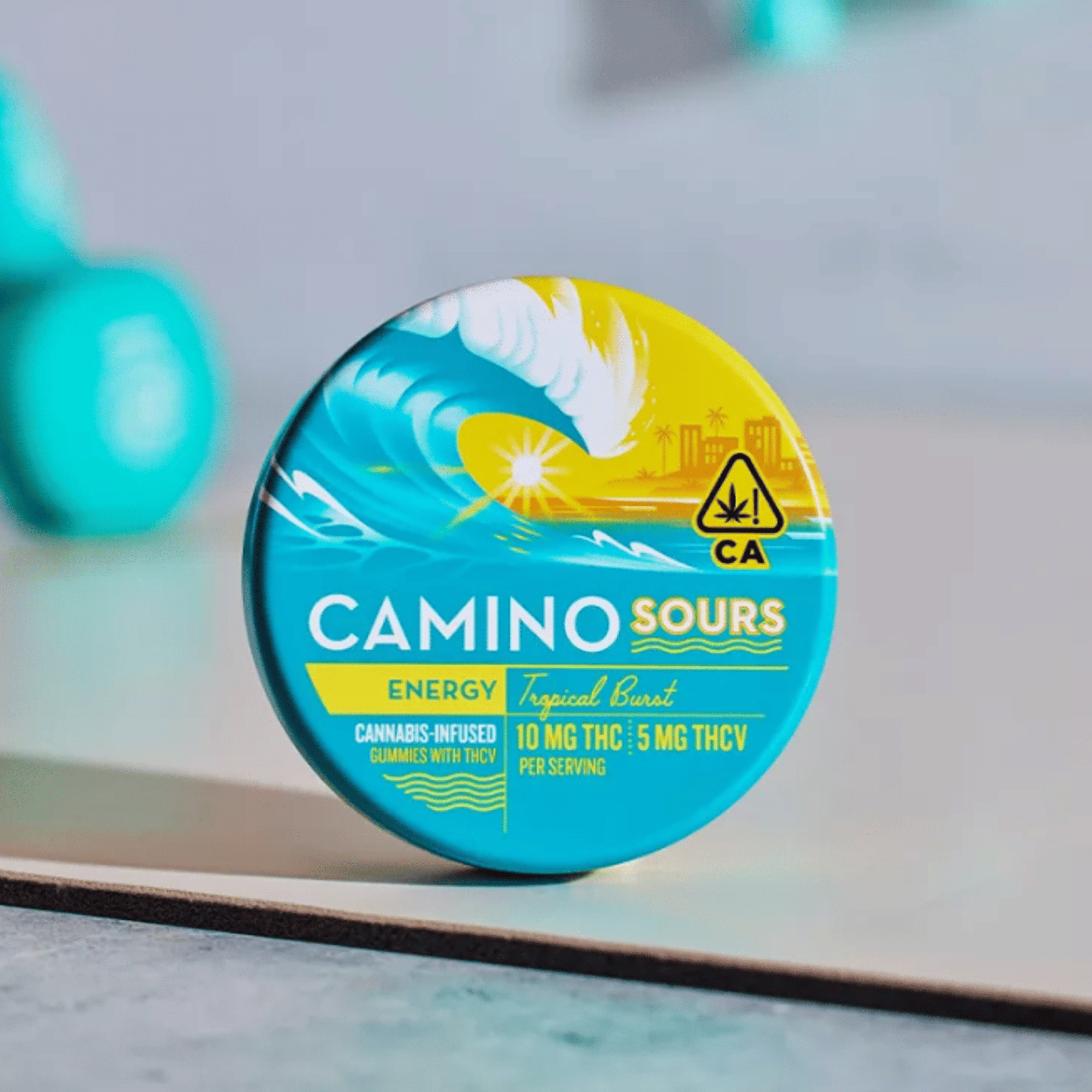 Camino 'Energy' Tropical Burst 2:1 THCv (+10mg Caffeine) - 100mg - Camino by Kiva - - $22.50 - Edibles