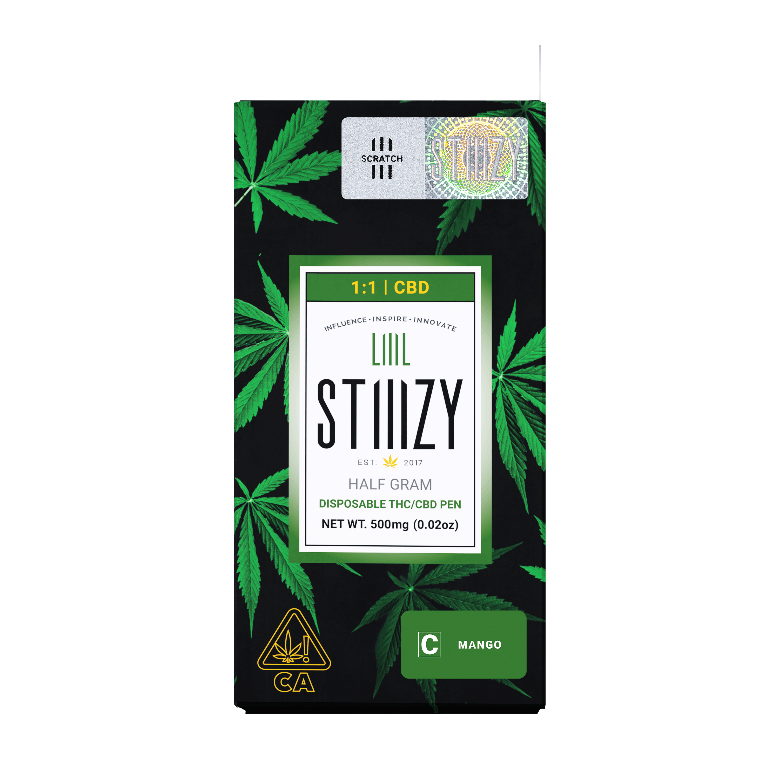 Mango 1:1 - LIIIL - STIIIZY - Half Gram - $12.99 - Disposable Vape (All-In-One, Battery Built-In)