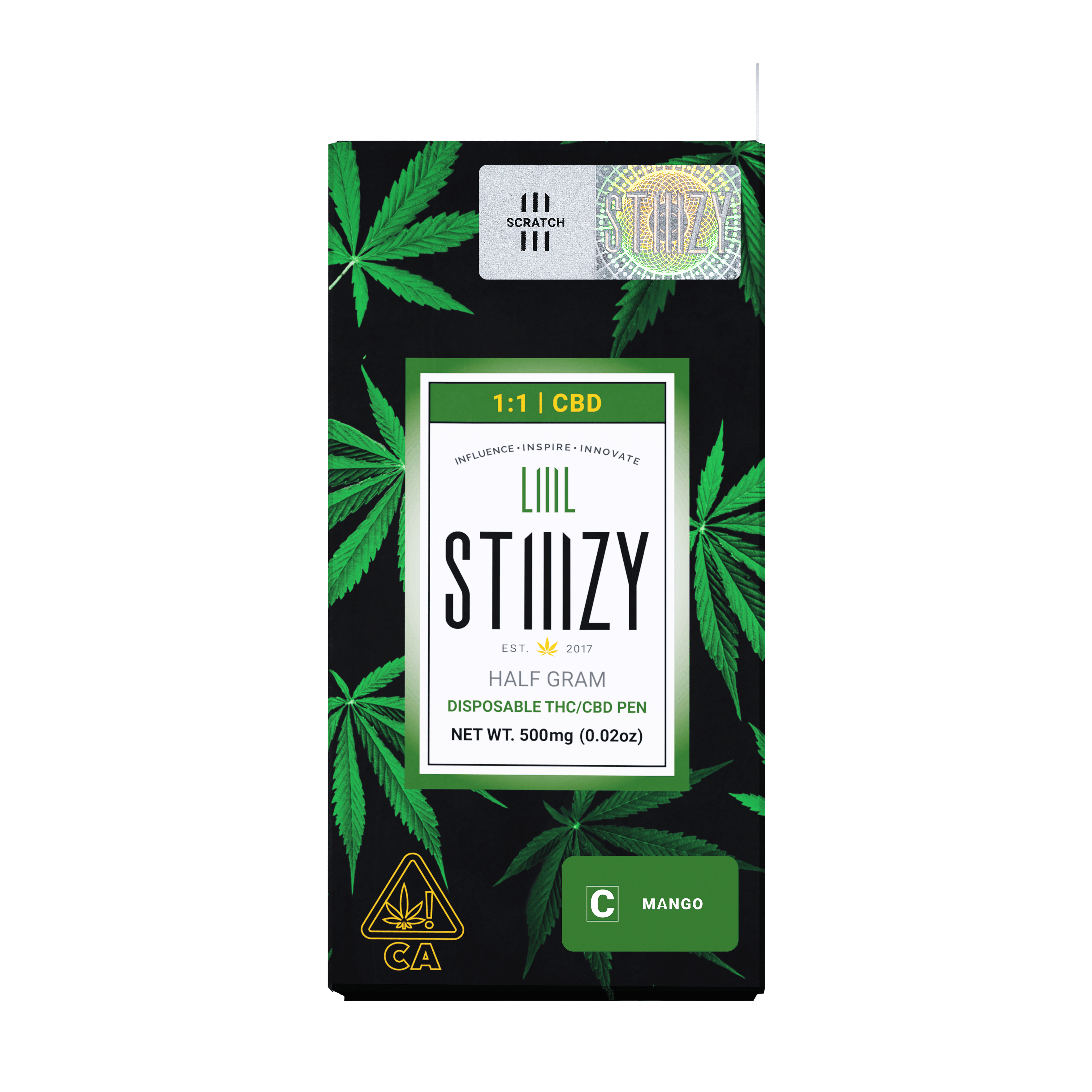 Mango 1:1 - LIIIL - STIIIZY - Half Gram - $12.99 - Disposable Vape (All-In-One, Battery Built-In)