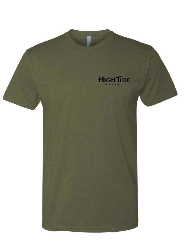 High Tide T-shirt - Military Green - 99 High Tide - XS - $27.99 - Maliboutique