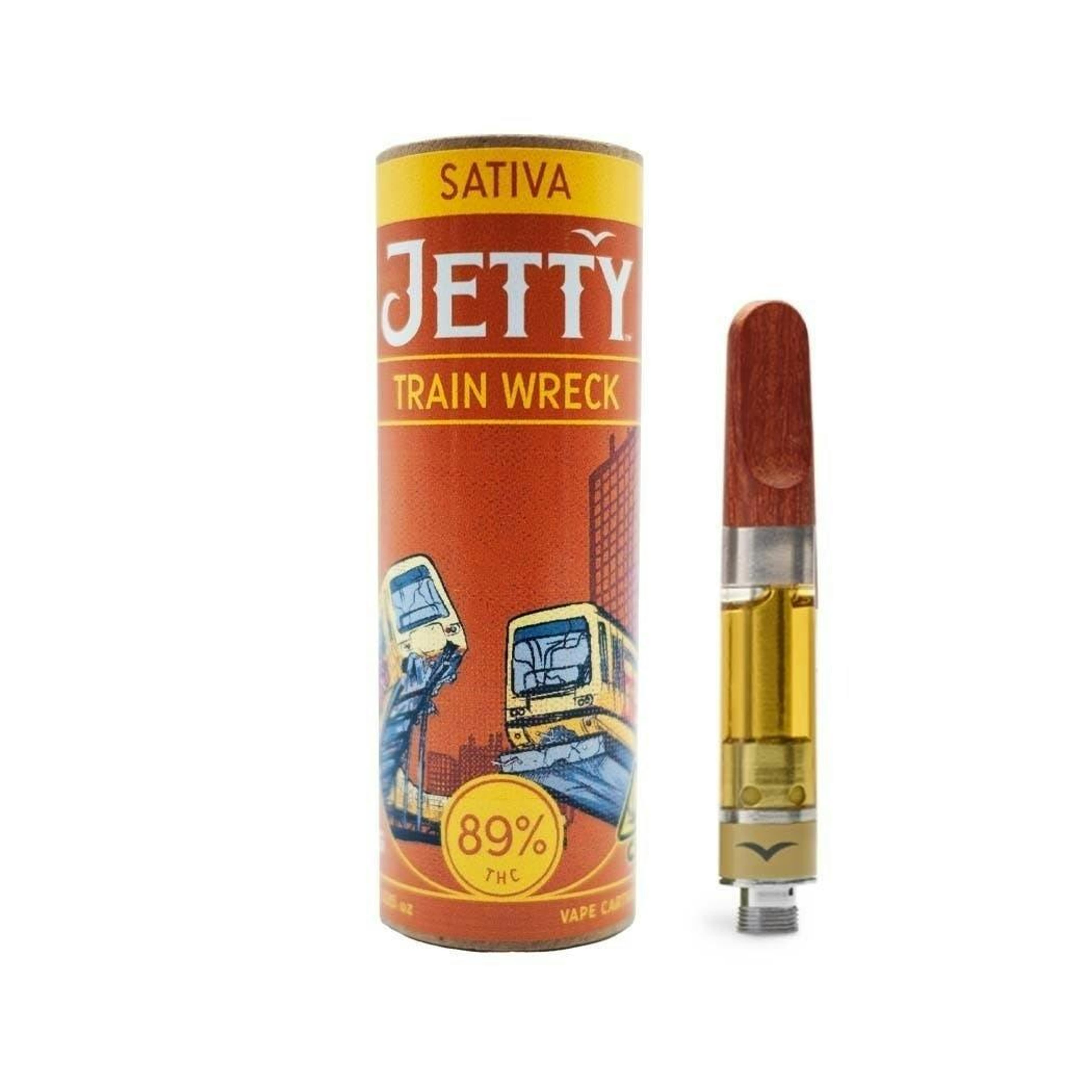 Trainwreck - Cart - Jetty Extracts - One Gram - $39.99 - Vape Cartridges (Universal 510 Battery Required)