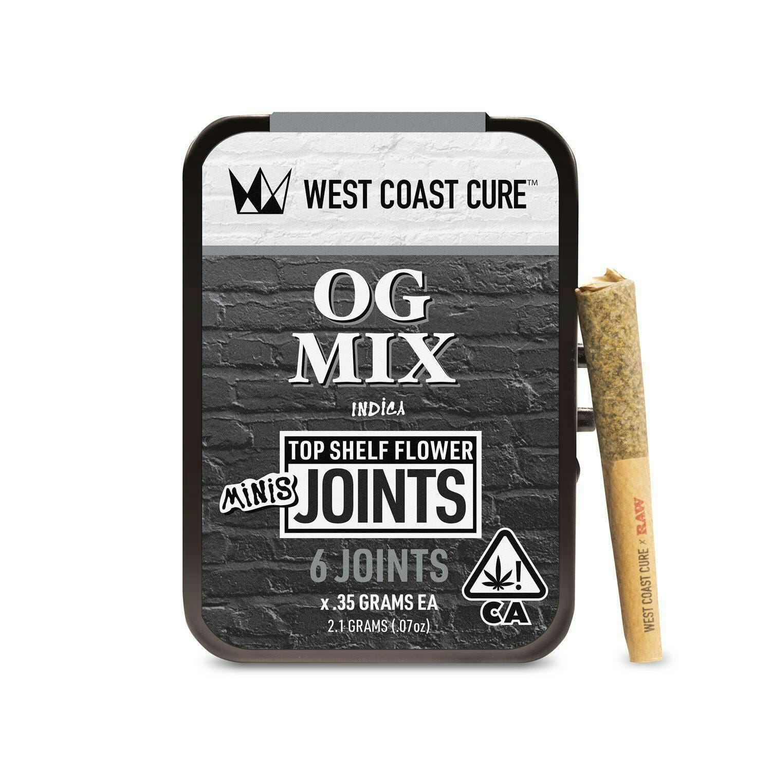 Og Mix 6pk Prerolls 2.1g - West Coast Cure -  - $23.75 - Pre-Rolls