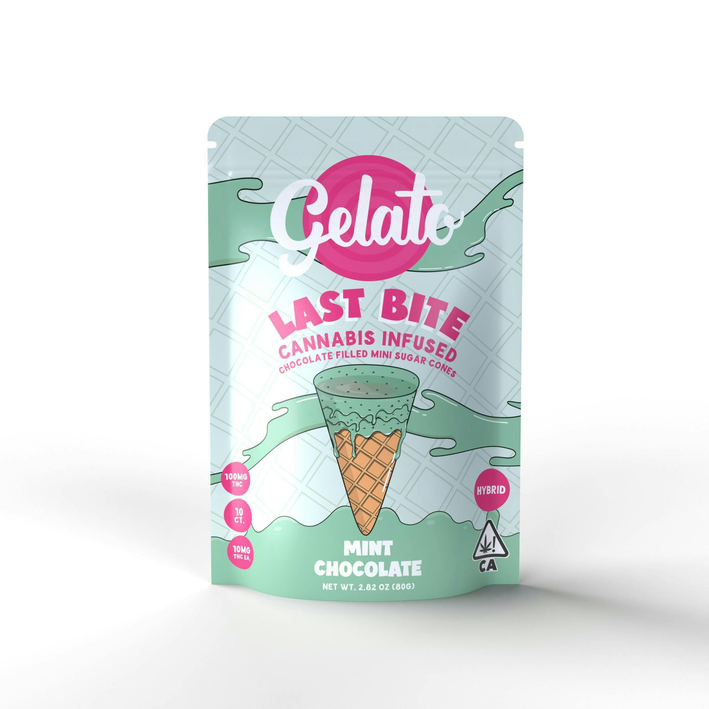Gelato Last Bite 100mg Hyrbid Mint Chocolate Chip - Gelato -  - $15 - Edibles