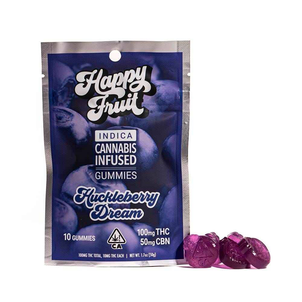 Huckleberry Dream - 2:1 THC:CBN - Gummies *DAILY BOGO* - Happy Fruit - Huckleberry Dream (I) - $12 - Edibles