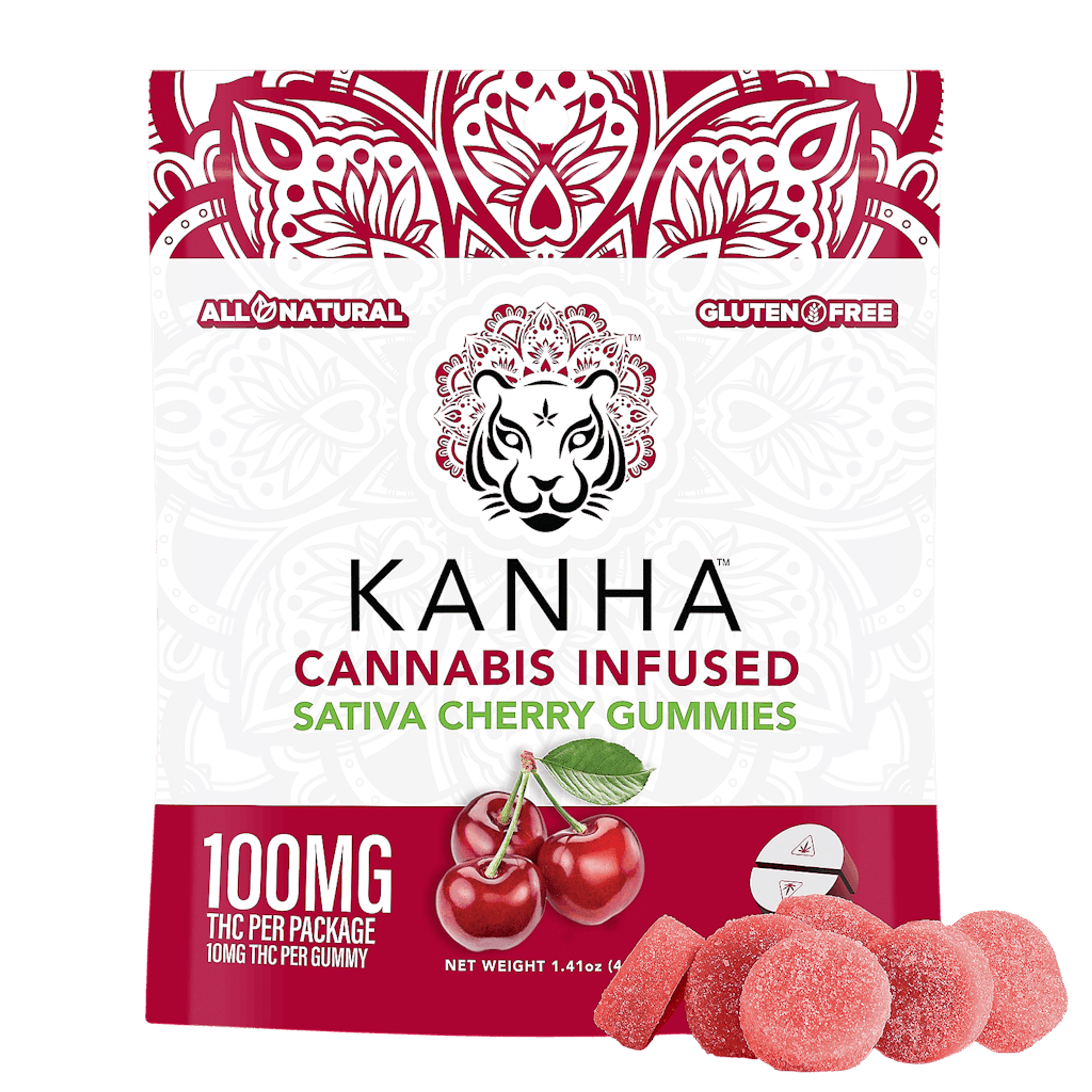 Cherry Gummies - Kanha - 10 Gummies - $18.99 - Edibles