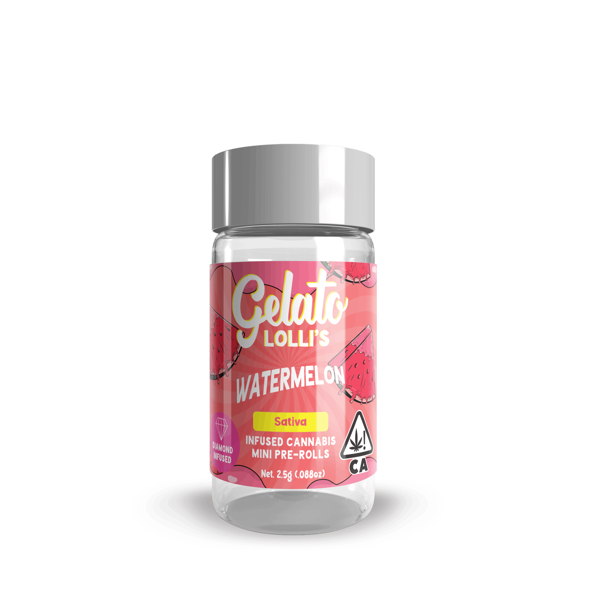 Watermelon .6G Lolli 5-Pack (3g) - Gelato -  - $35 - Infused Pre-Rolls