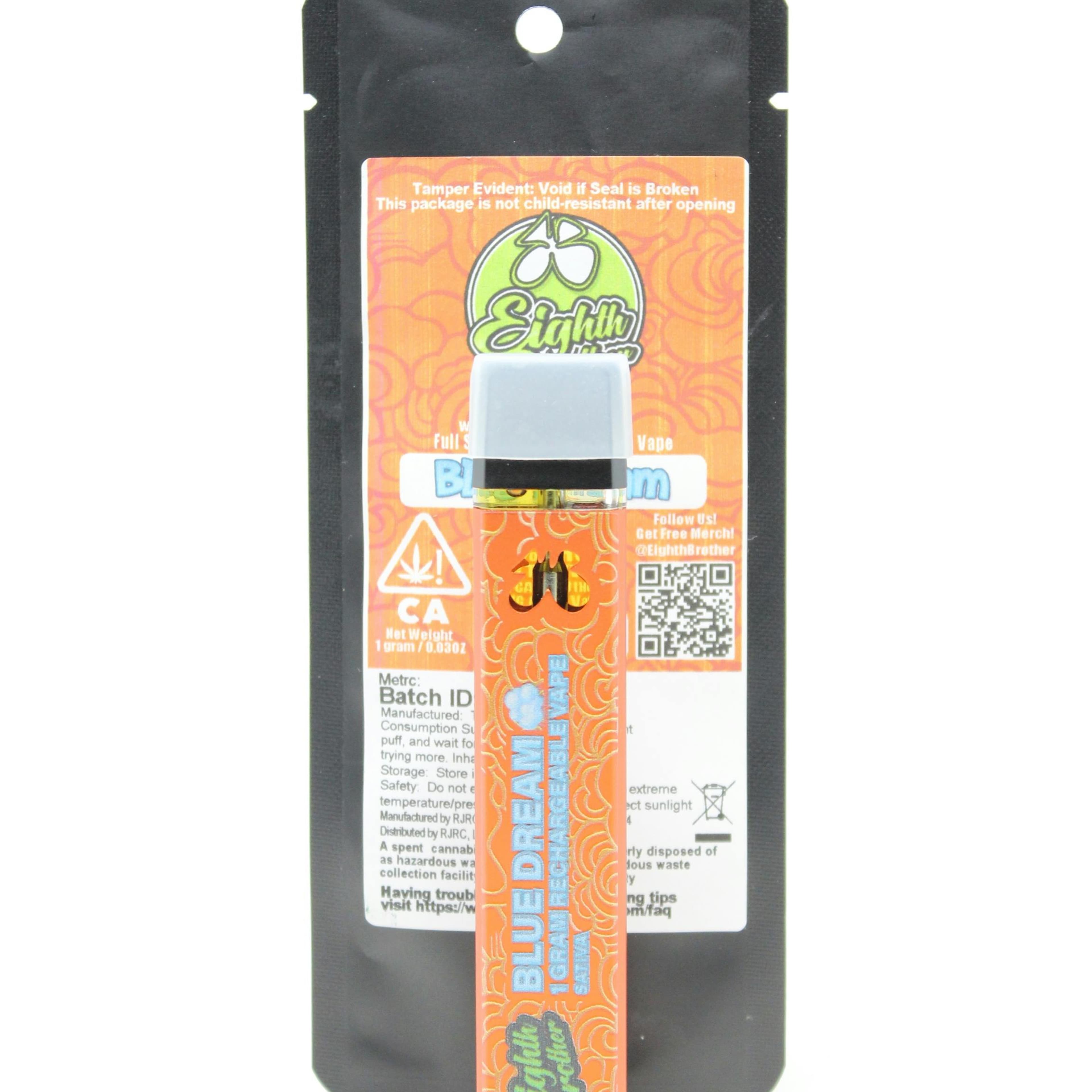 EIGHTH BROTHER - Blue Dream (S) - 1g Disposable Vape - Eighth Brother - Vape - $22 - Vapes