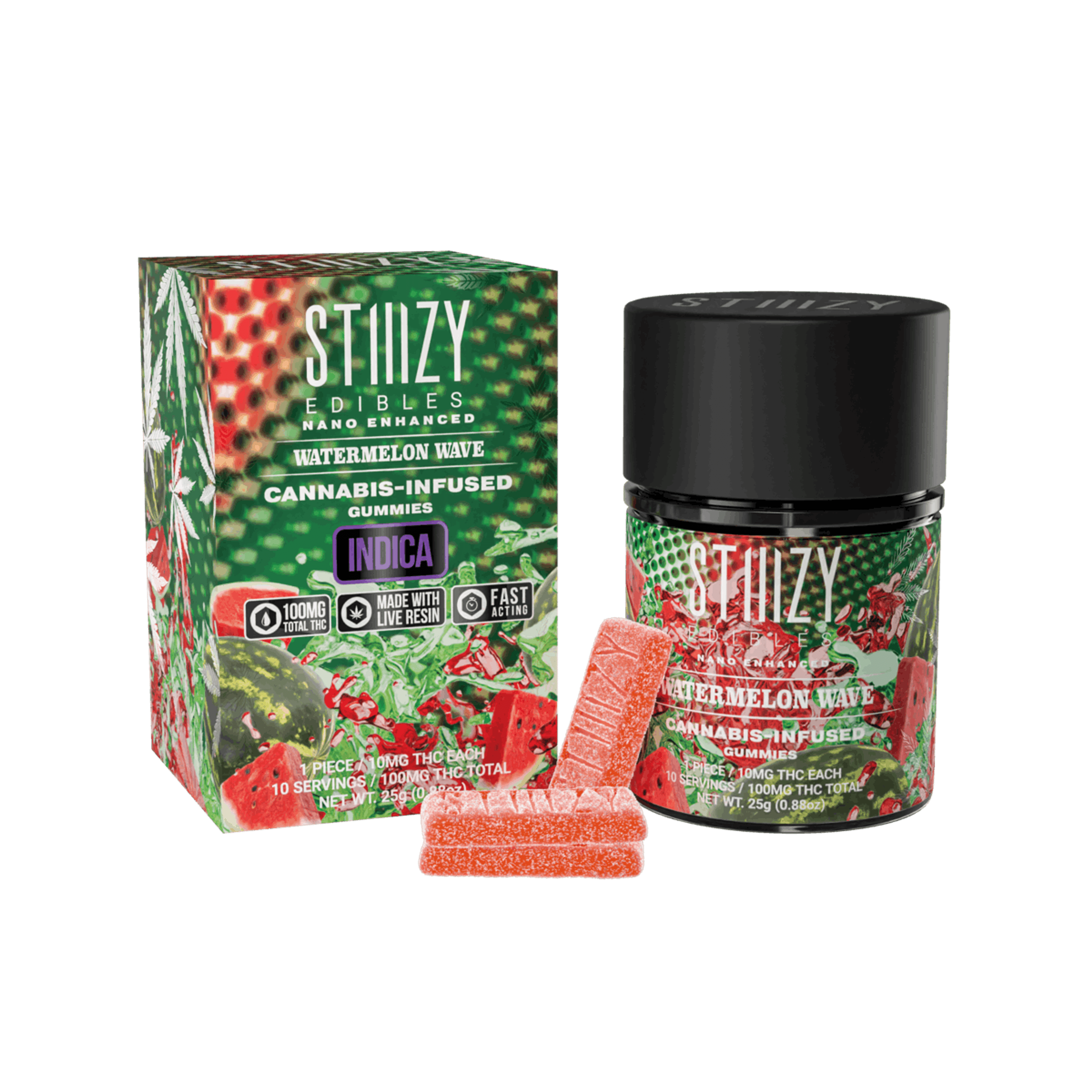 Watermelon Wave - Gummies - STIIIZY - 10 Gummies - $13.99 - Edibles