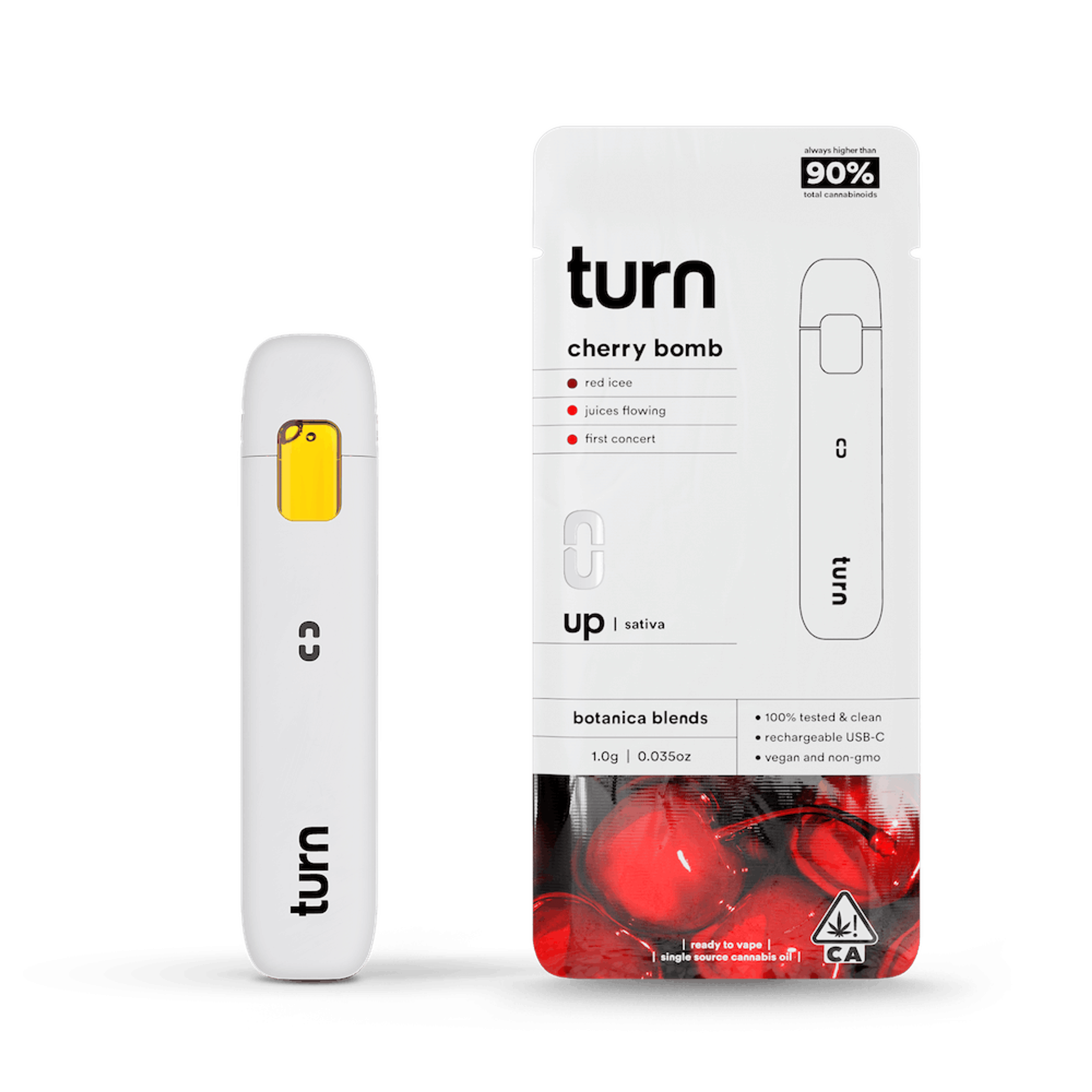 Turn Up Botanica Blends AIO | 1g - Cherry Bomb - Sativa - Turn - - $27 - All-In-Ones