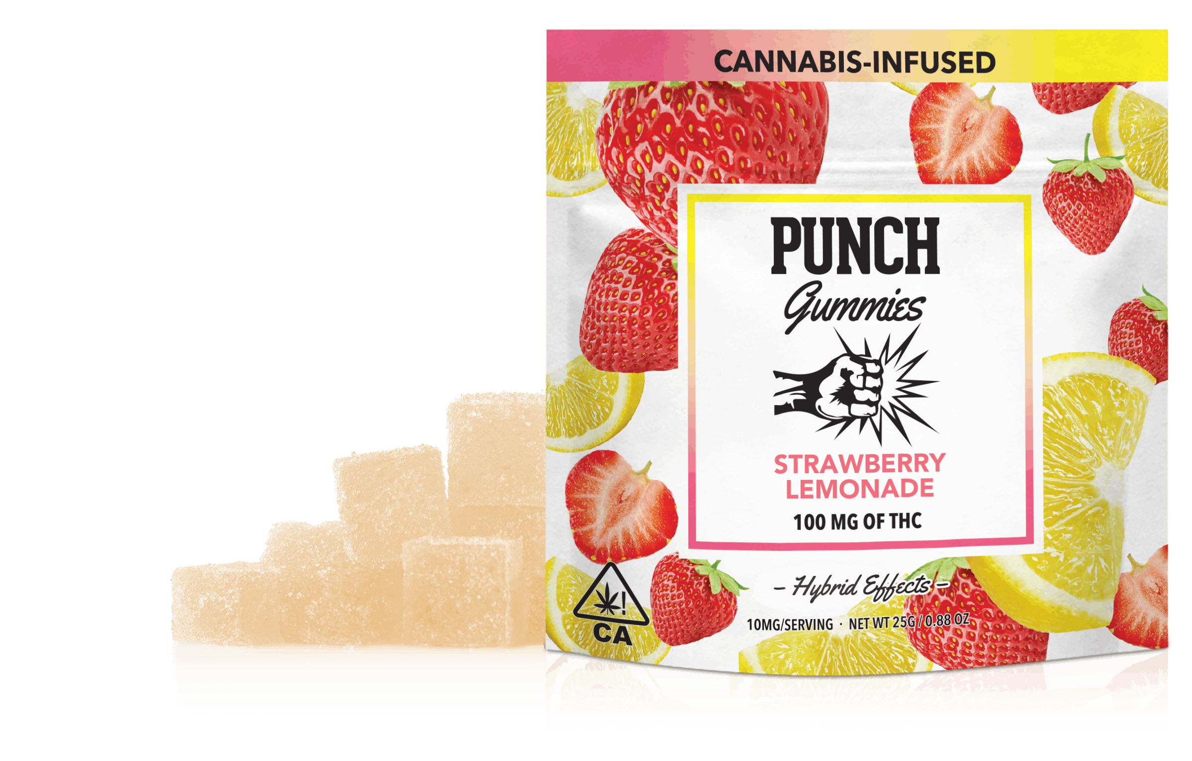 Strawberry Lemonade Gummies 100mg - Punch Edibles & Extracts - Strawberry Lemonade Punch Gummies - $10 - Edibles