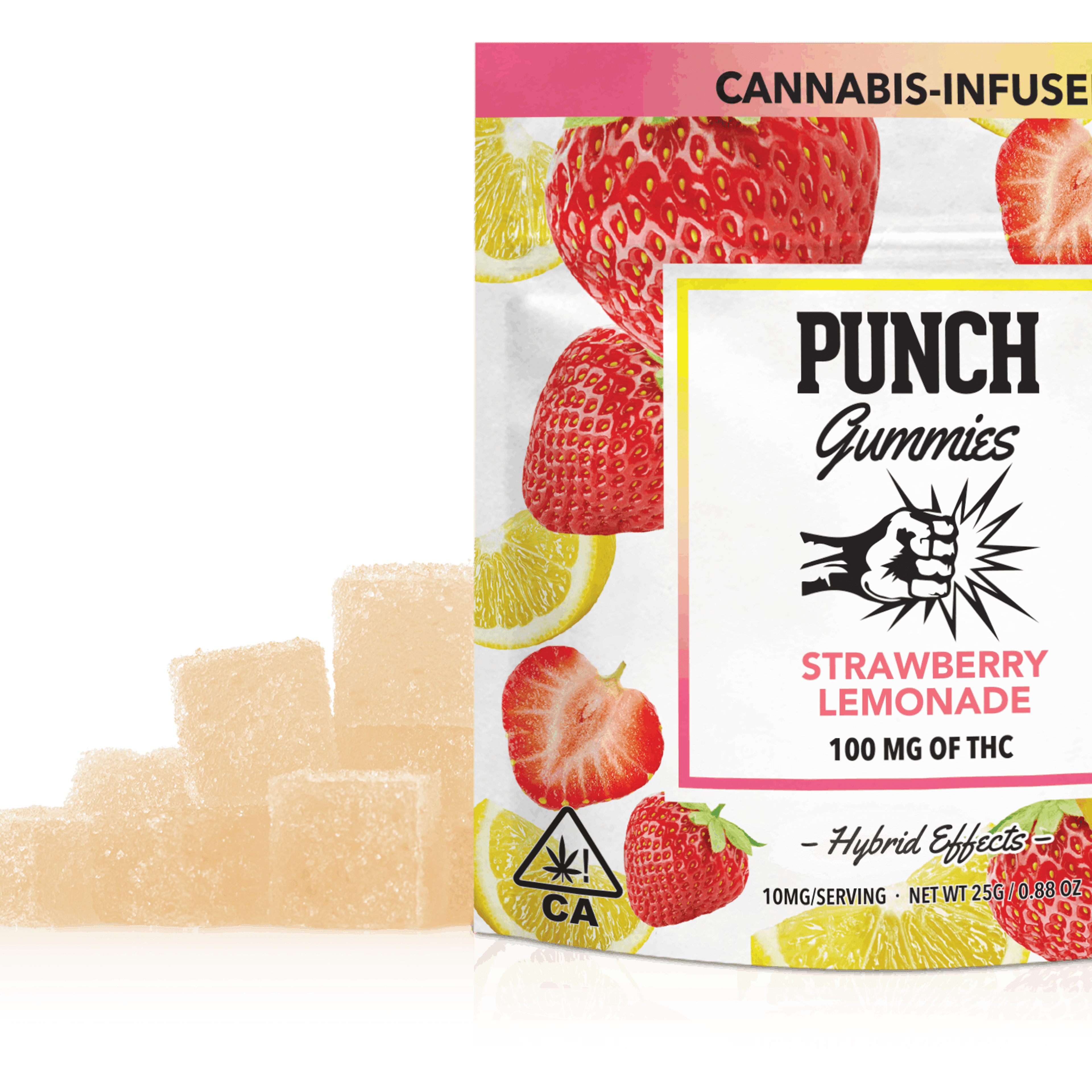 Strawberry Lemonade Gummies 100mg - Punch Edibles & Extracts - Strawberry Lemonade Punch Gummies - $10 - Edibles