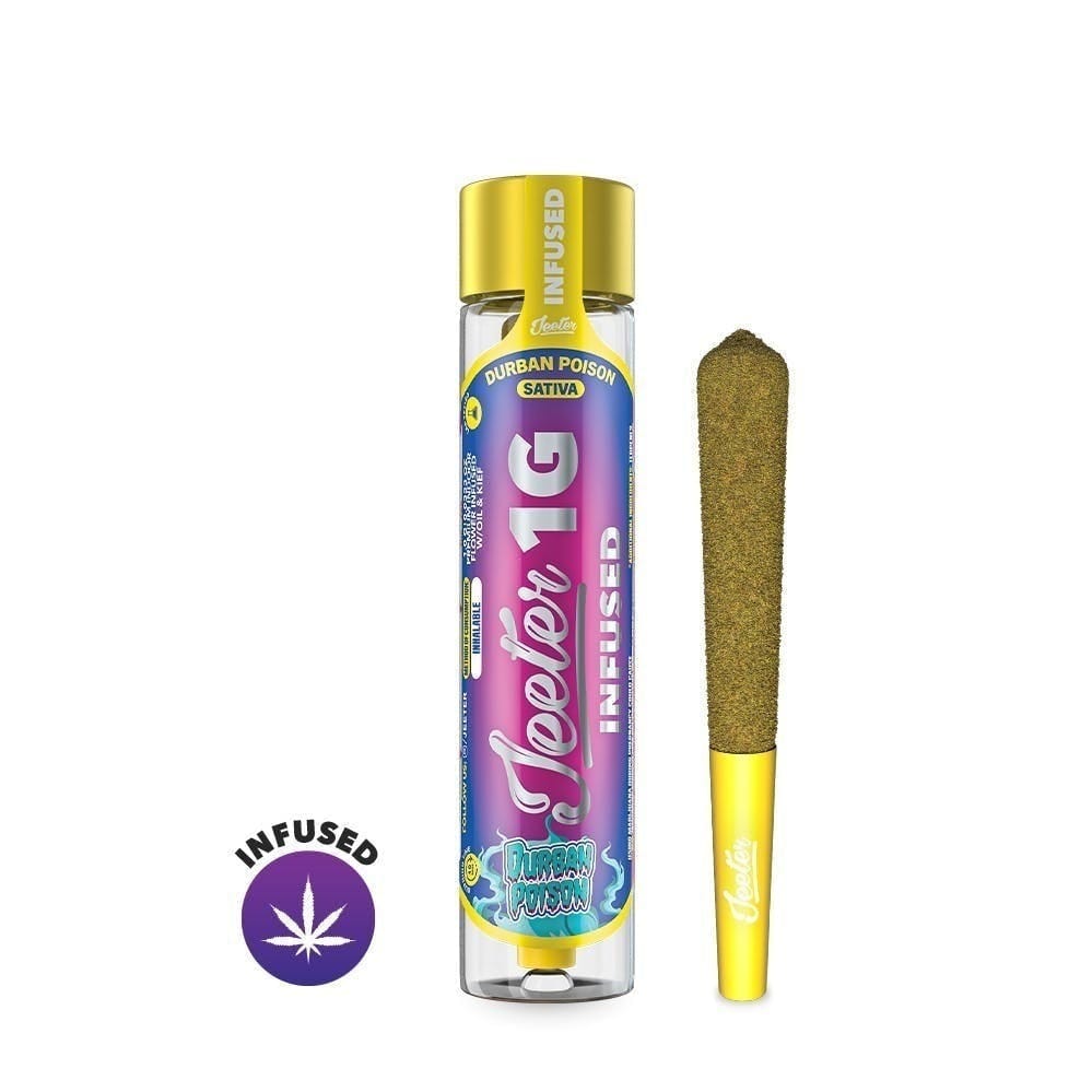 Durban Poison 1G Pre Roll *SPECIAL PRICING* *B2G1 EVERYDAY PLUS 10% OFF* - Jeeter - Durban Poison Pre-Roll (S) - $14 - Pre-Rolls