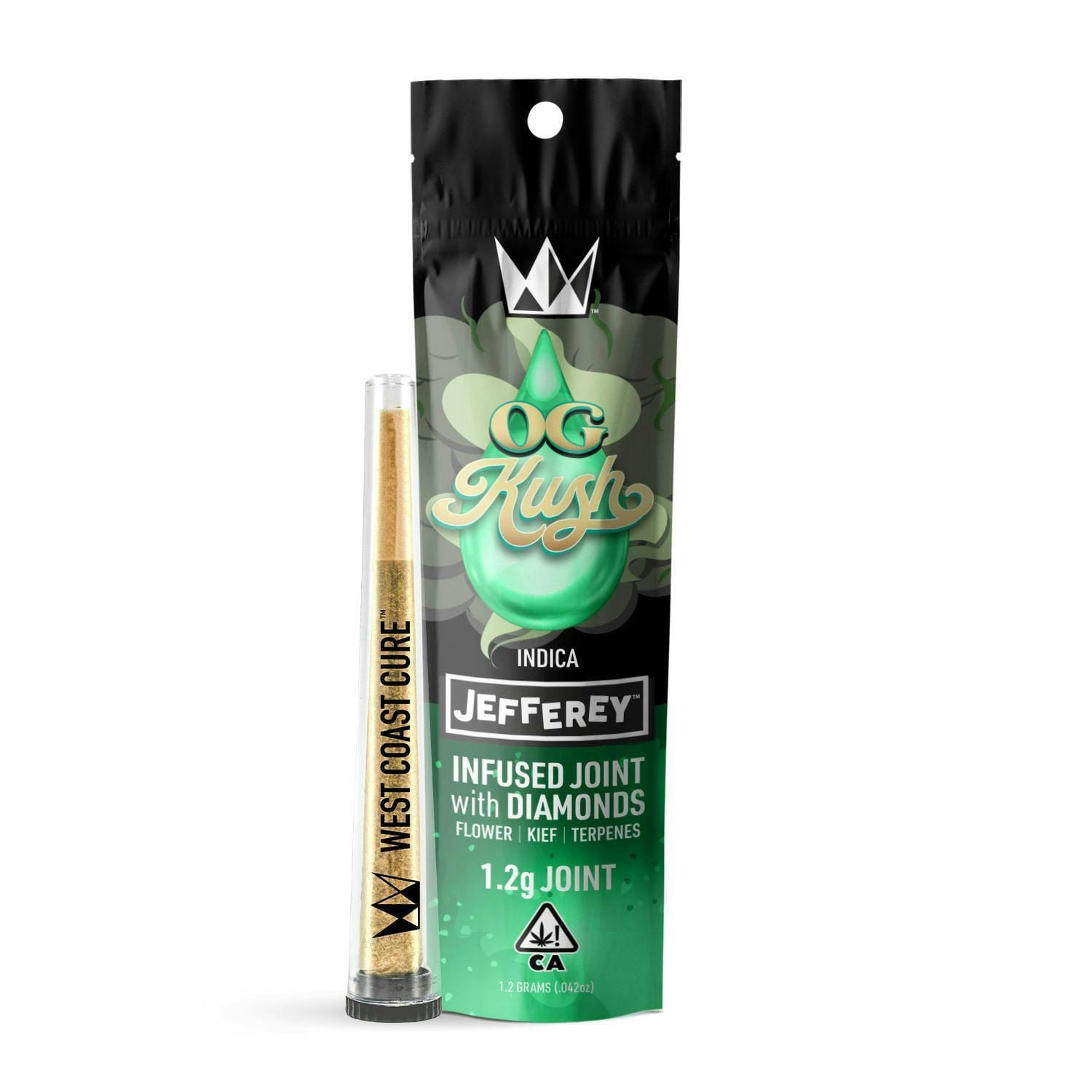 OG Kush - 1.2G Jefferey Infused Joint - West Coast Cure -  - $15 - Infused Pre-Rolls