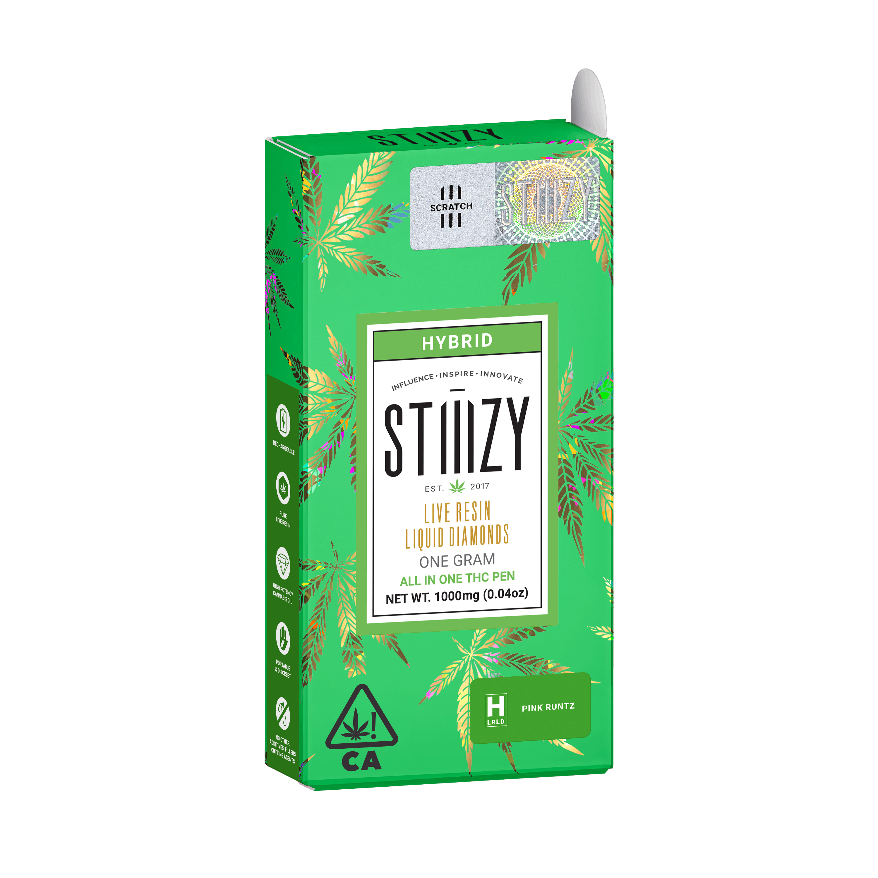 Pink Runtz | Live Resin Liquid Diamonds  All-In-One - 1g - STIIIZY -  - $35 - Disposables