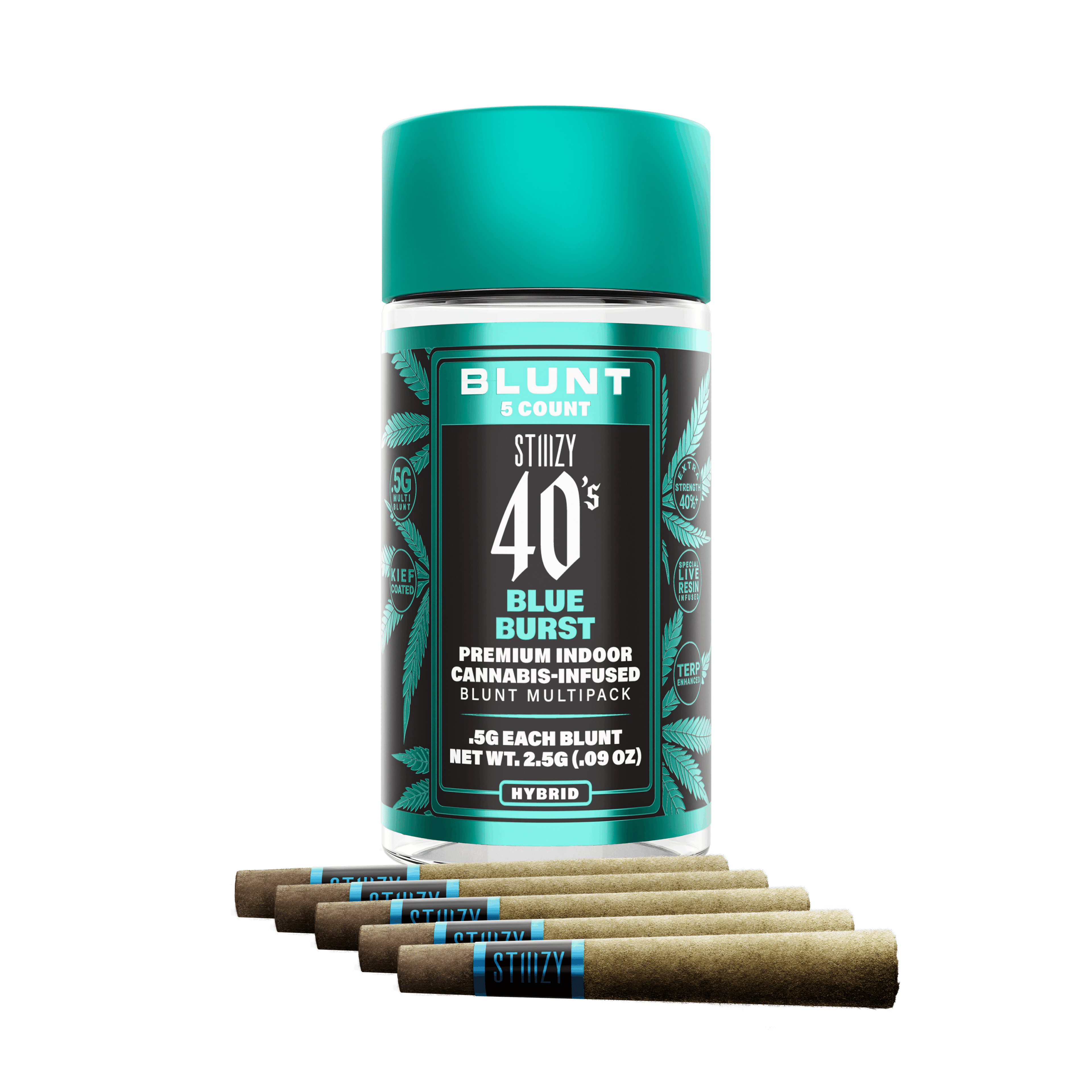 Blue Burst - 40's Mini Blunts - STIIIZY - 2.5g (5-Pack) - $35.99 - Infused Pre-Rolls