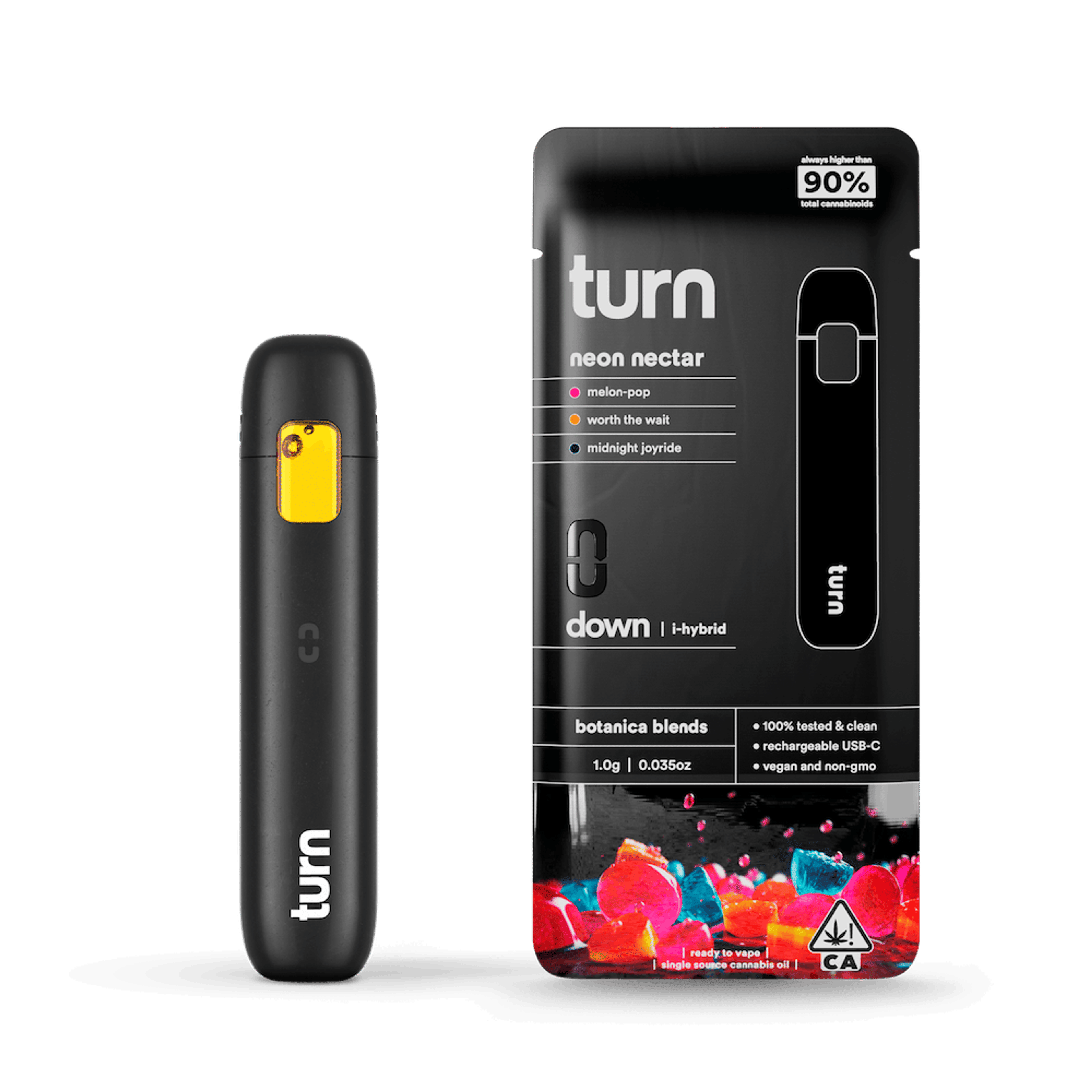 Turn - Neon Nectar - Botanical Blend Disposable - 1g - Turn - Neon Nectar - $26.99 - Disposable Vapes