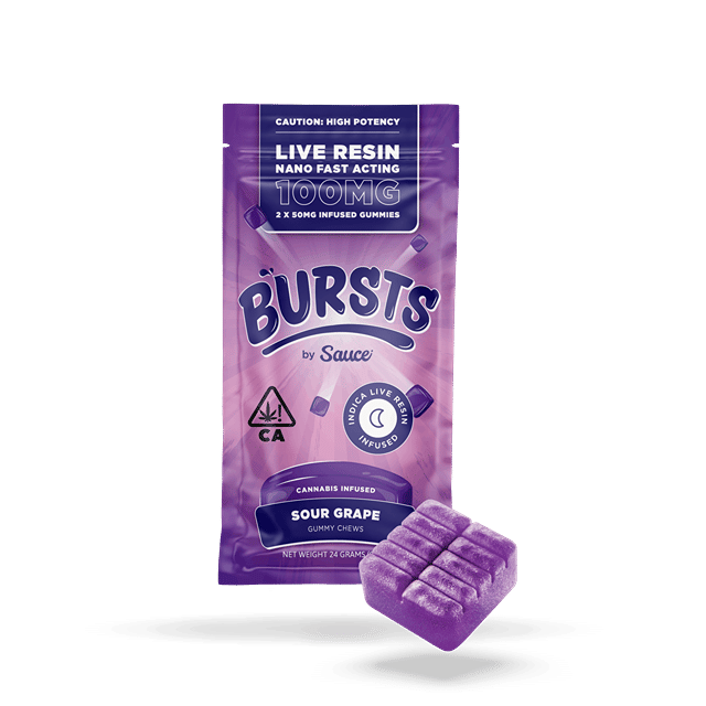 Sour Grape | 100mg Live Resin Infused Bursts