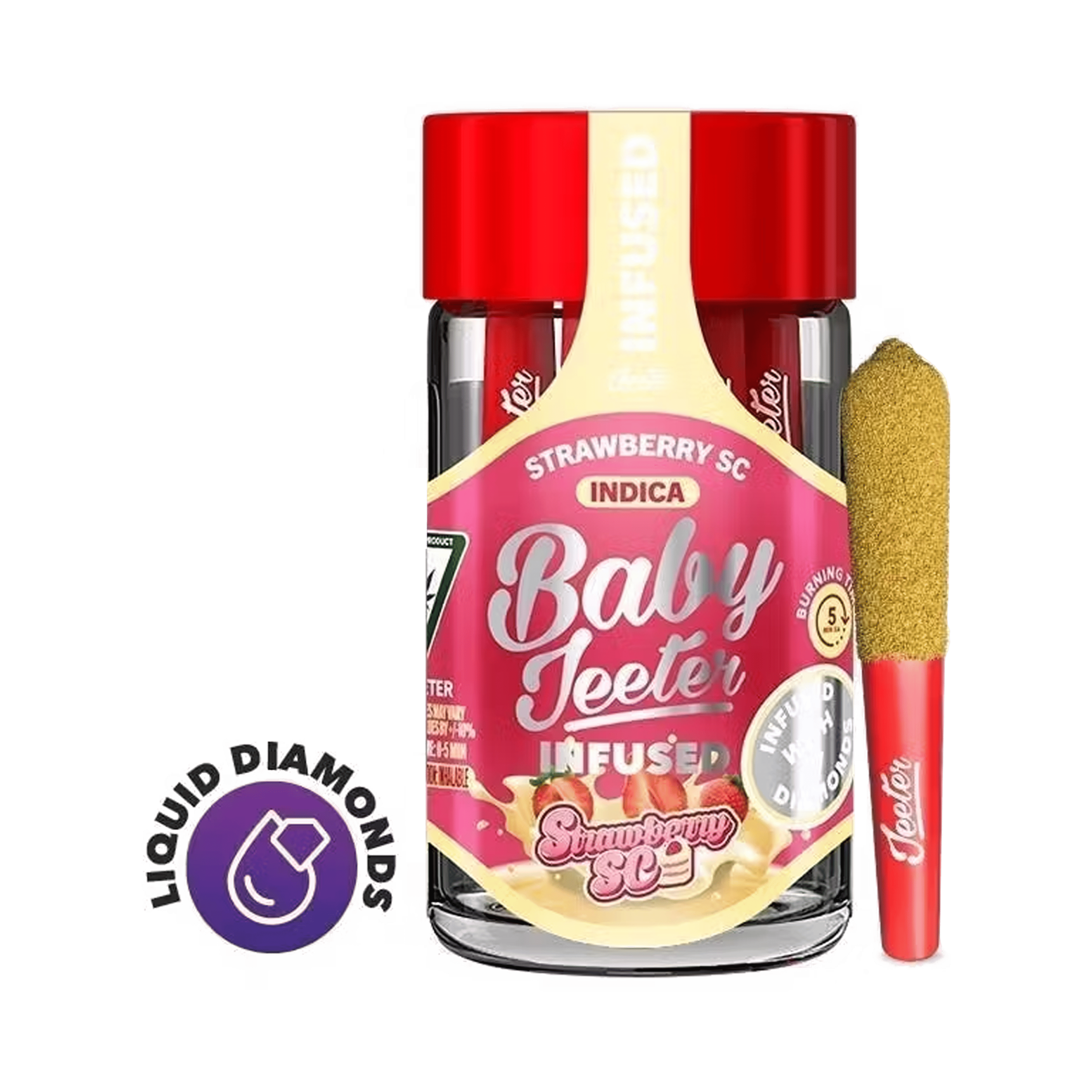 Strawberry Shortcake - Baby Jeeter - Infused Pre-Rolls - Jeeter - 2.5g (5-Pack) - $24.99 - Infused Pre-Rolls