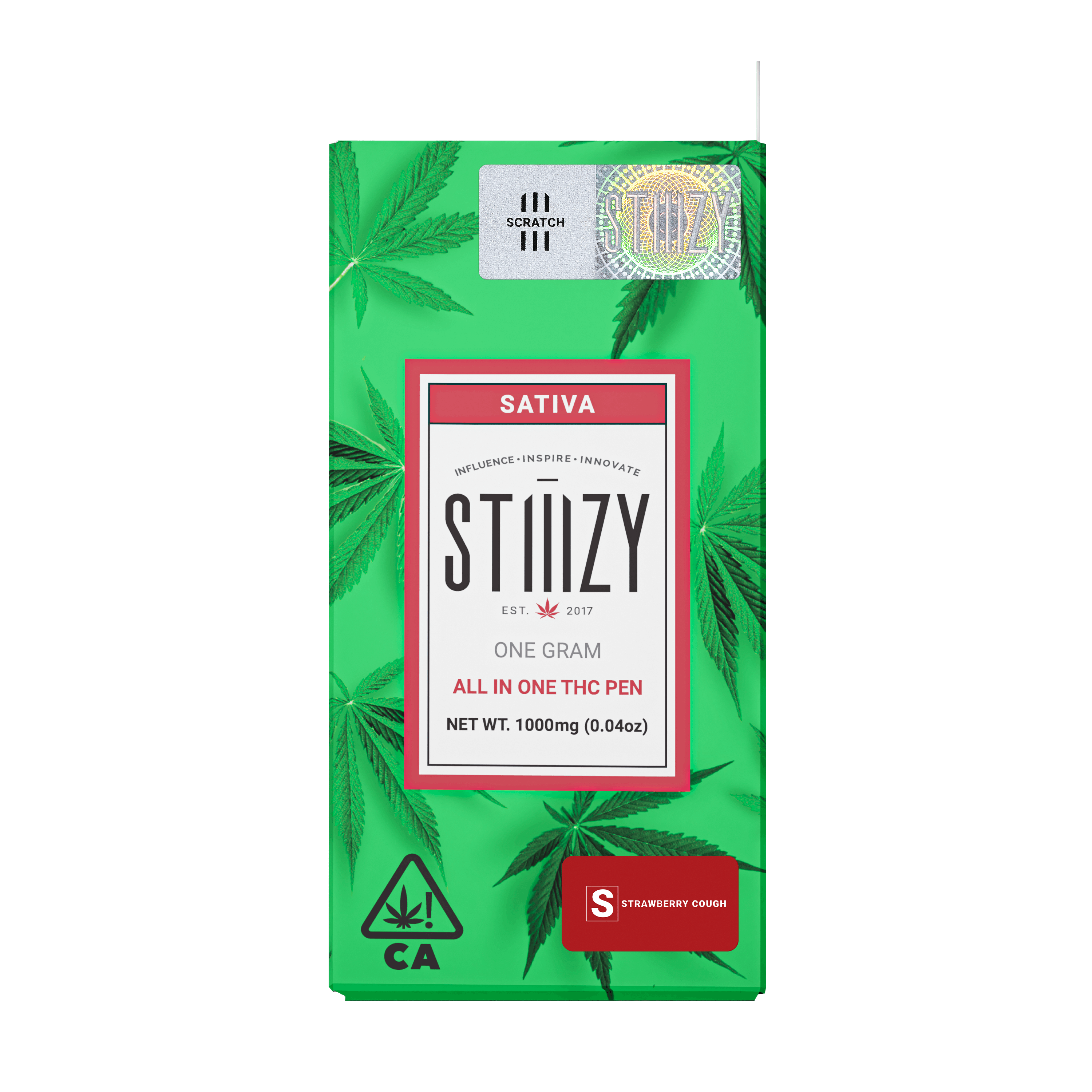 Strawberry Cough - All-In-One - STIIIZY - One Gram - $27.99 - Disposable Vape (All-In-One, Battery Built-In)