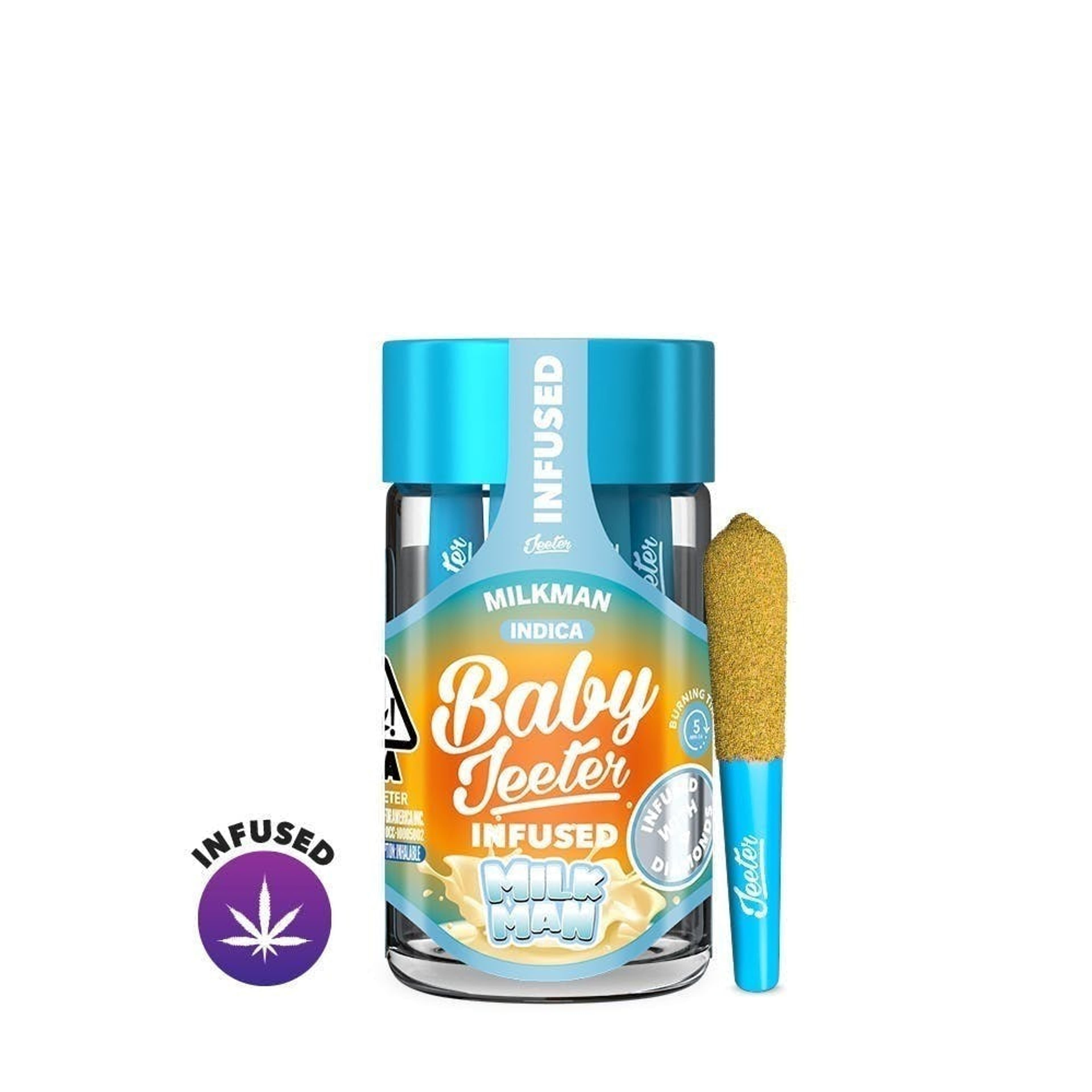 Baby Jeeter Infused -.5gx5pk Milkman - Jeeter - - $35 - Pre-Rolls